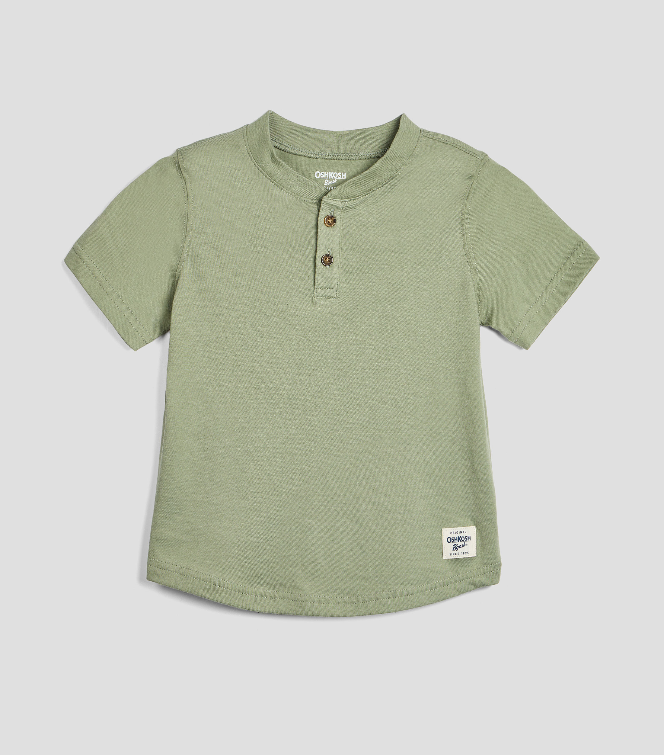 Playera cuello redondo manga corta lisa Bebé