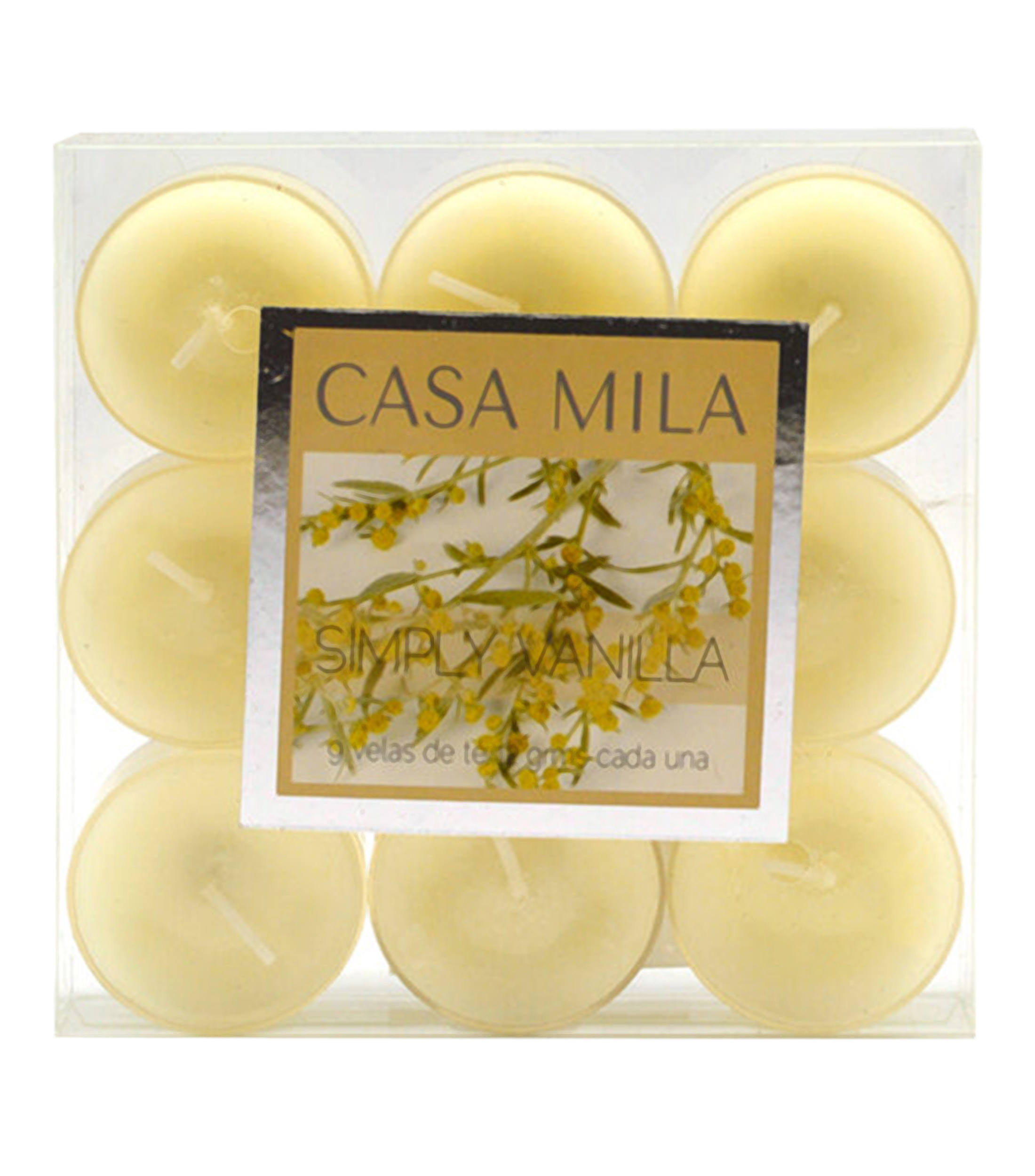 Set 9 Velas Aromáticas Simply Vanilla