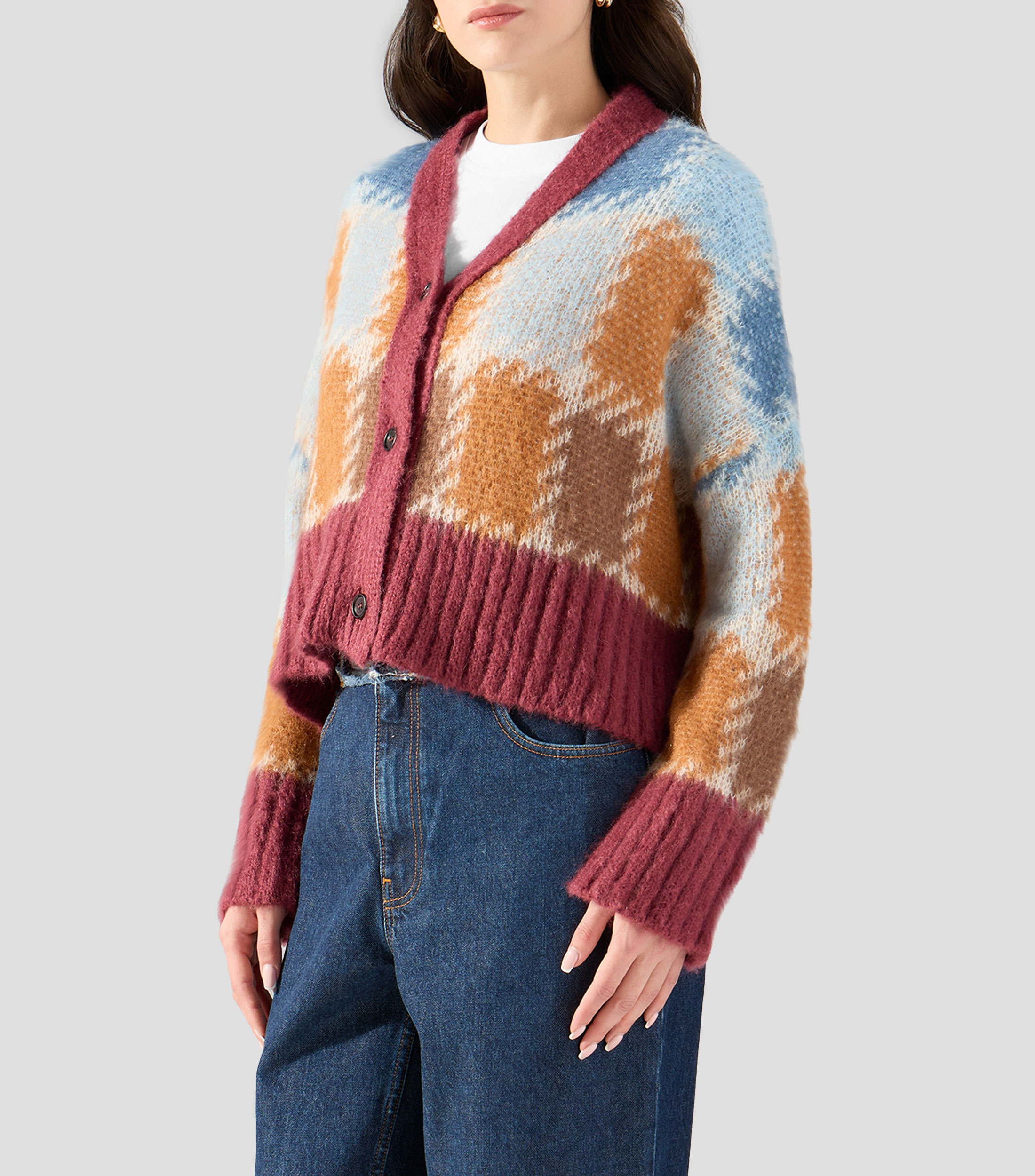 Cárdigan estampado Mujer