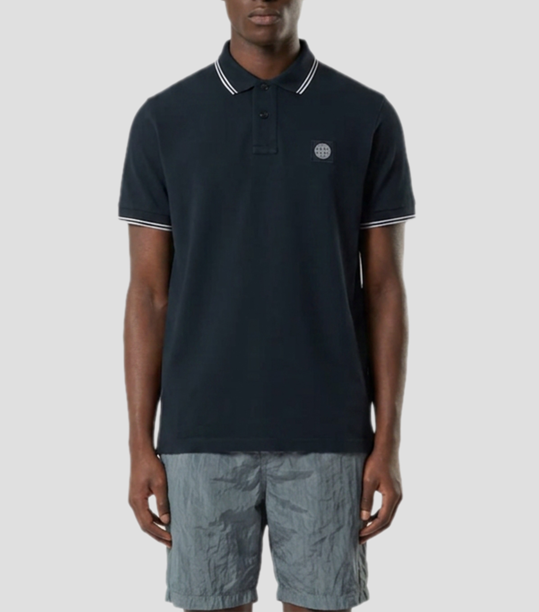 Playera tipo polo manga corta lisa Hombre