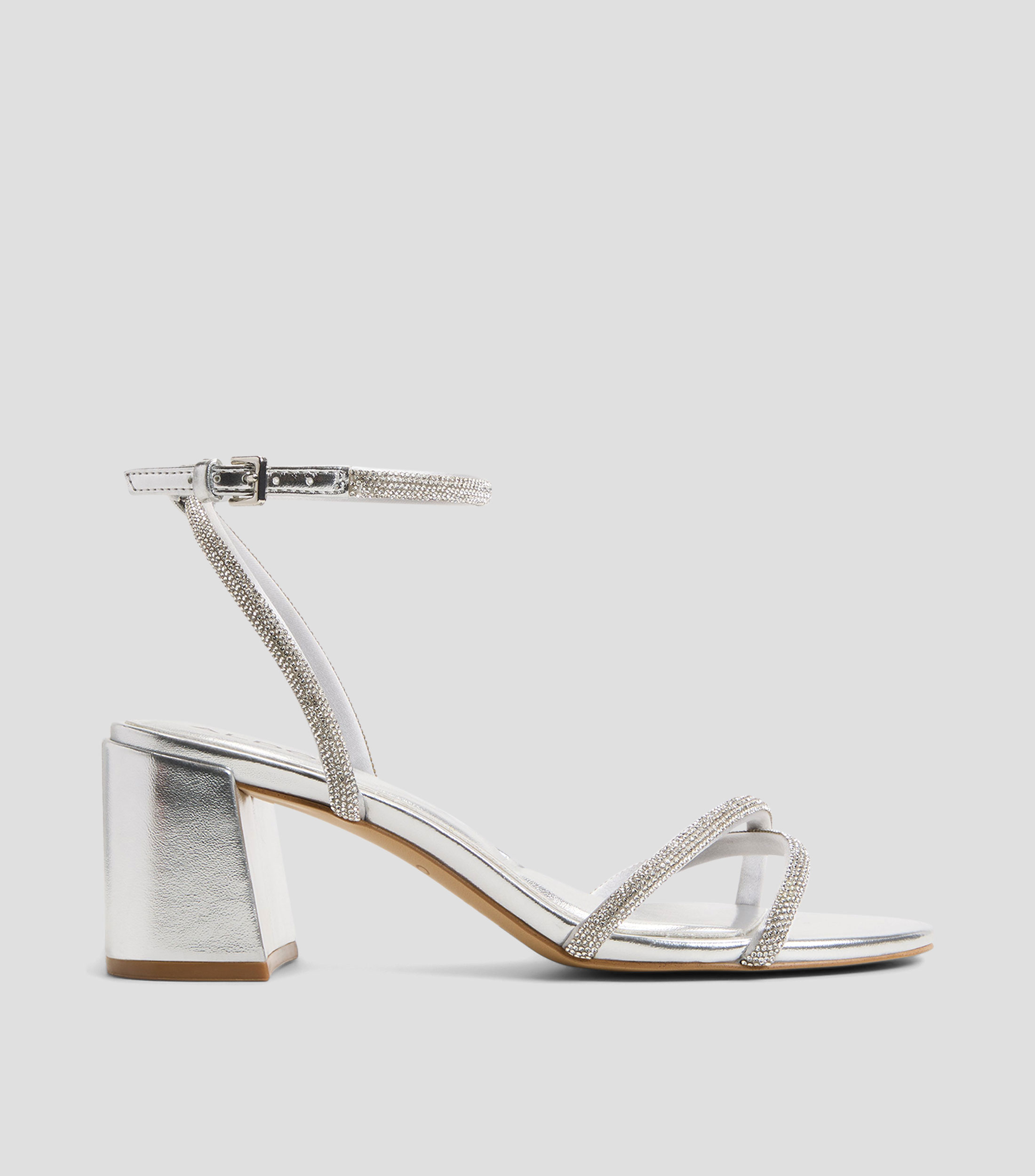 Sandalias con tacón medio cuadrado Boucliette Mujer