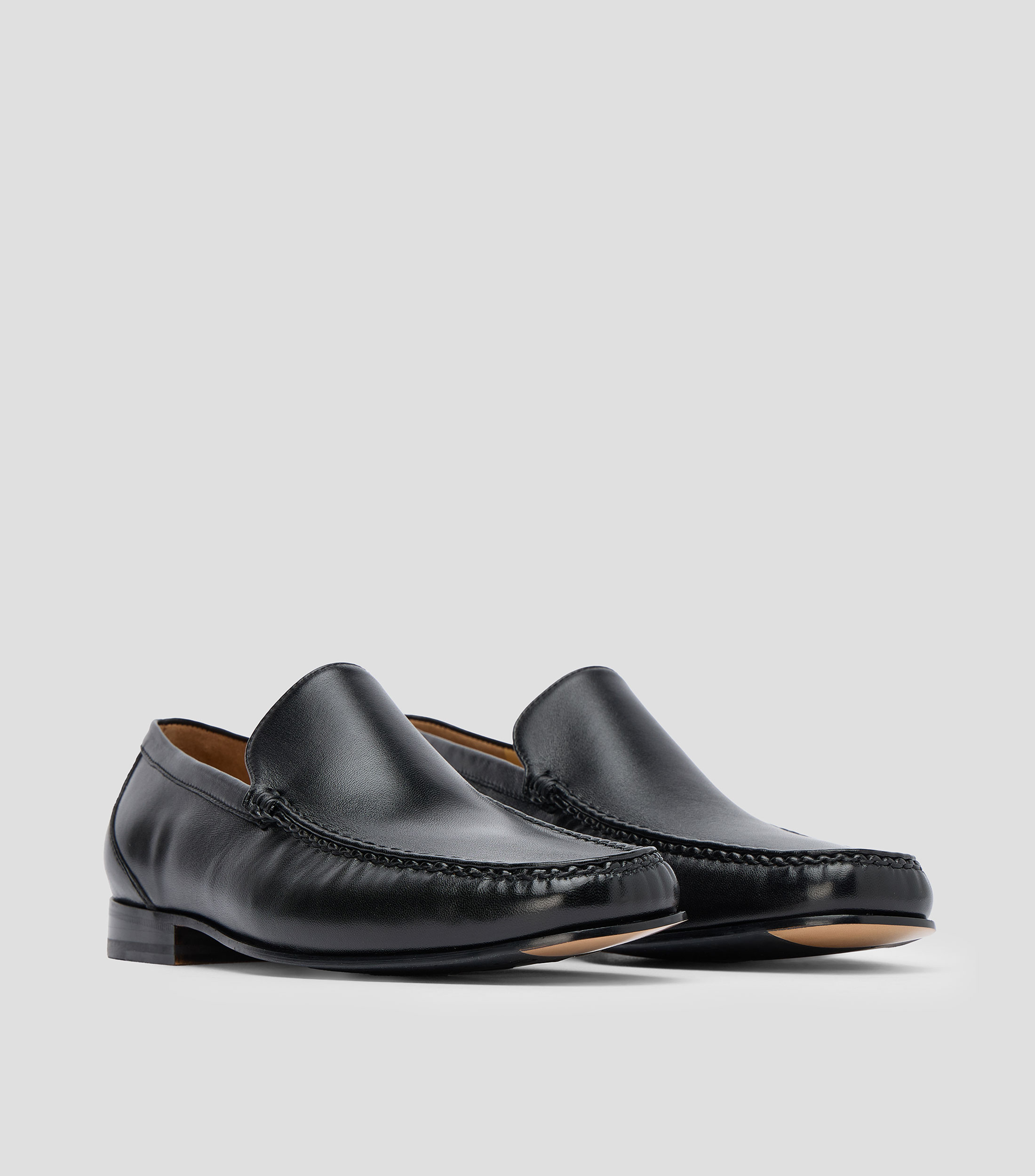 Mocasines en piel Hombre