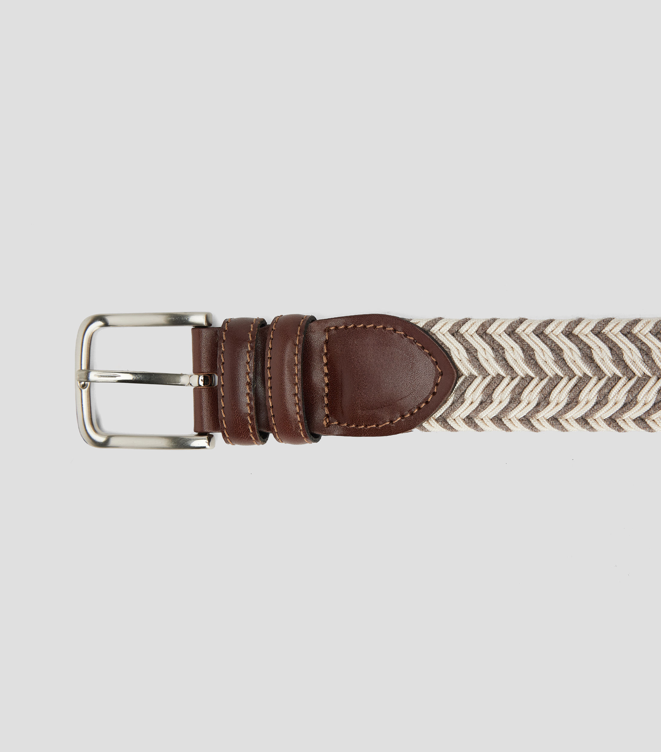Cinturón en textil casual trenzado Hombre