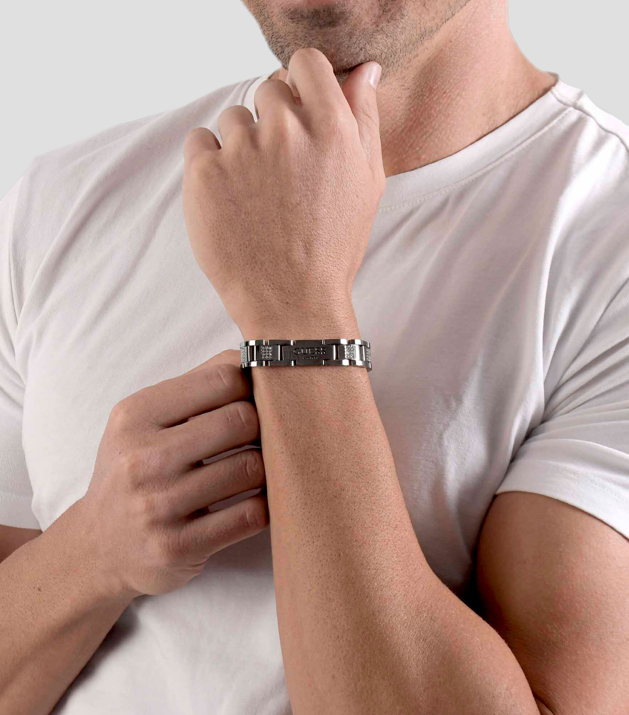 Brazalete con cristales Hombre