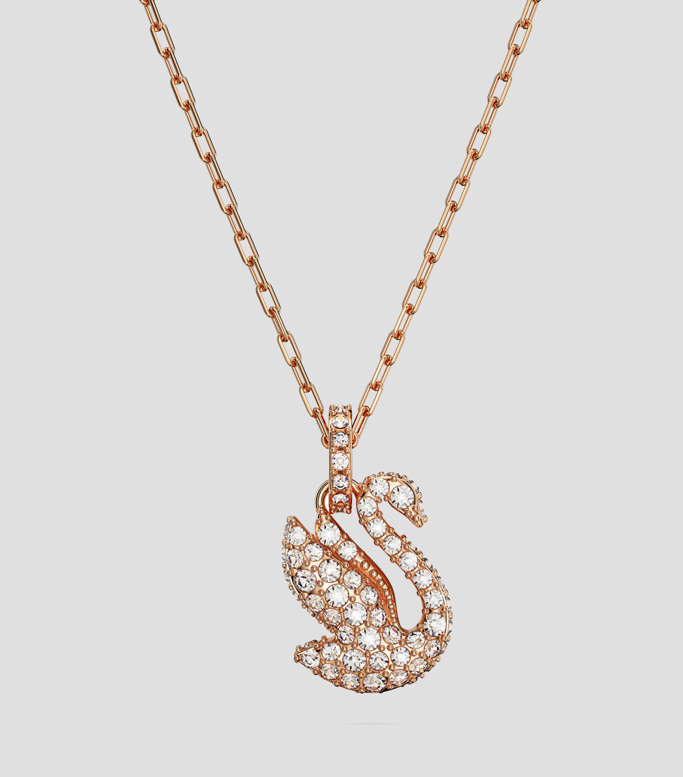 Collar con dije en forma de cisne y cristales Iconic Swan Mujer