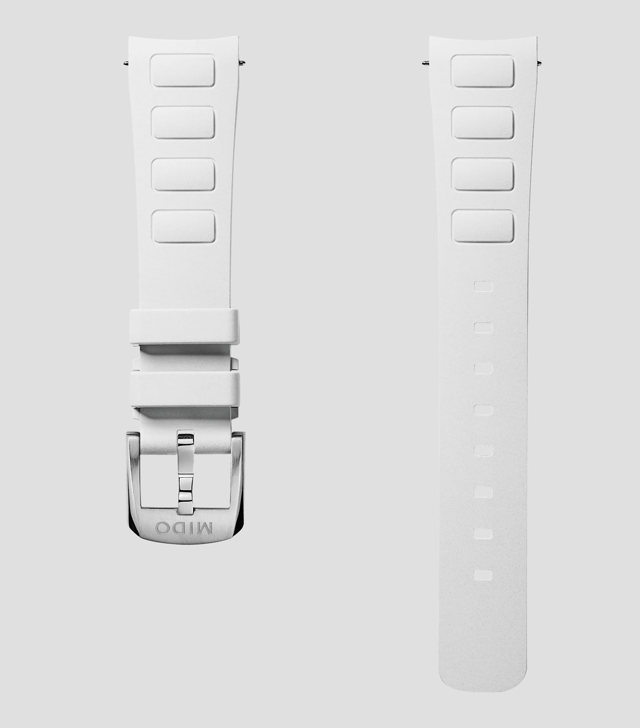 Correa para reloj Multifort TV 35 18 mm, blanca