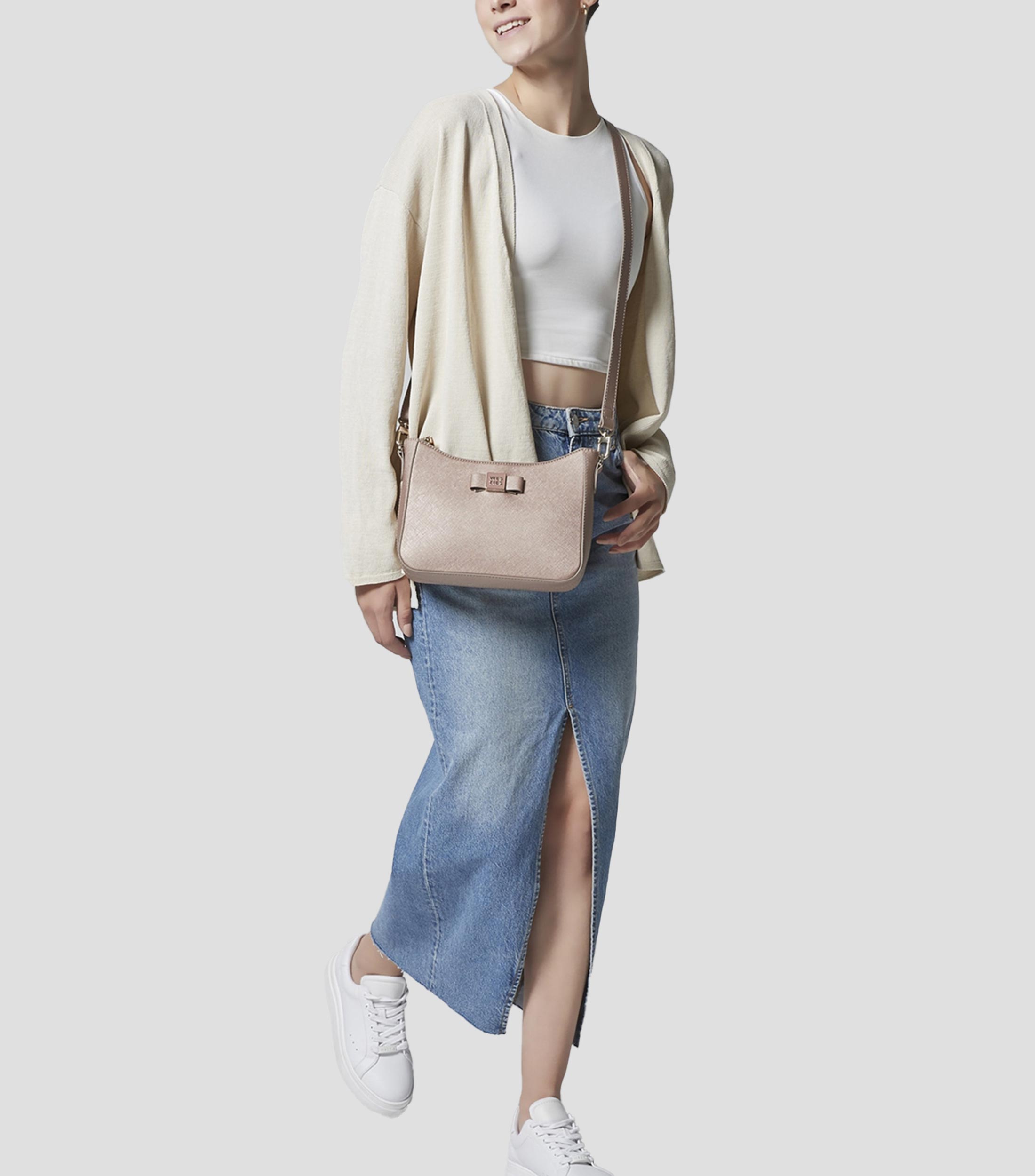 Bolso crossbody liso Mujer