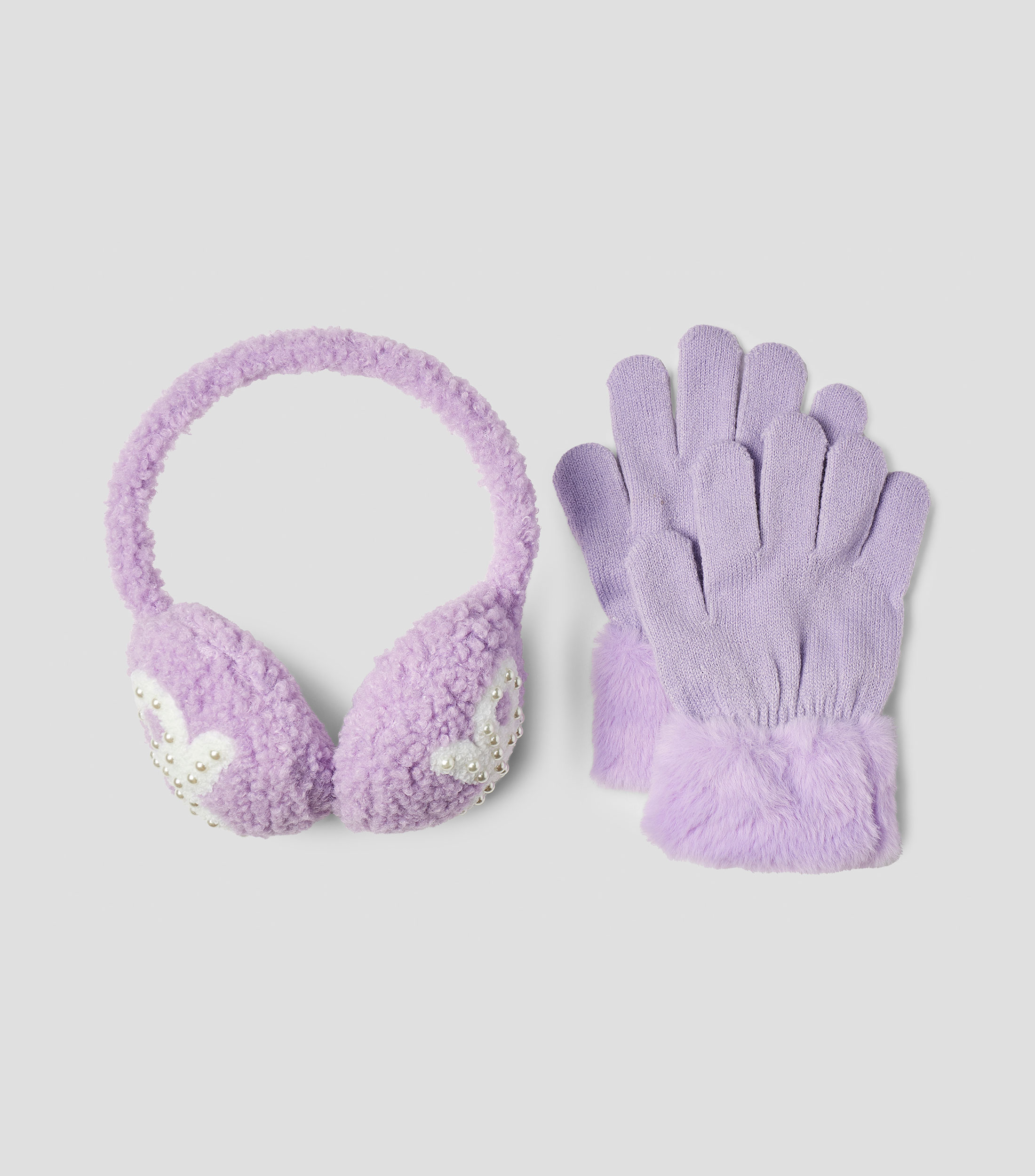Conjunto 2 piezas orejeras y guantes Niña