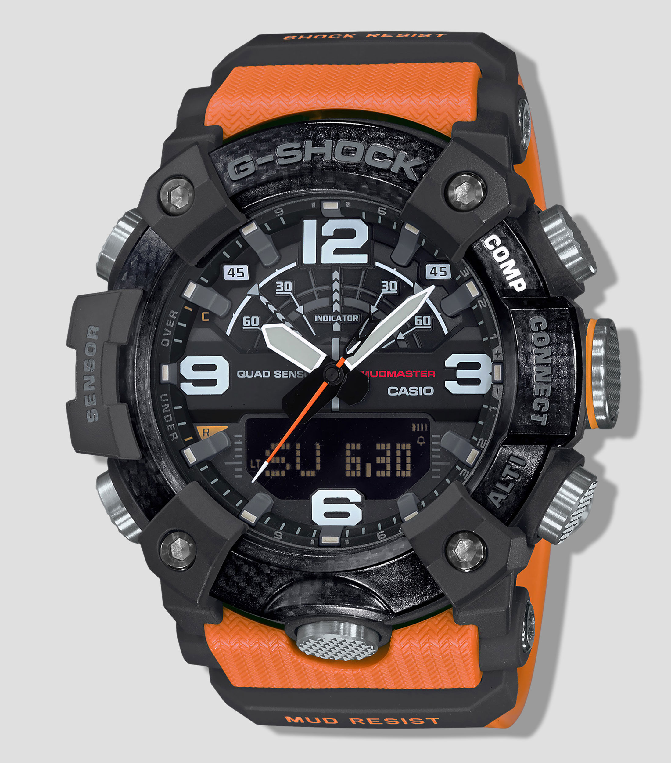 Reloj Hombre G-Shock Casual Naranja, Negro