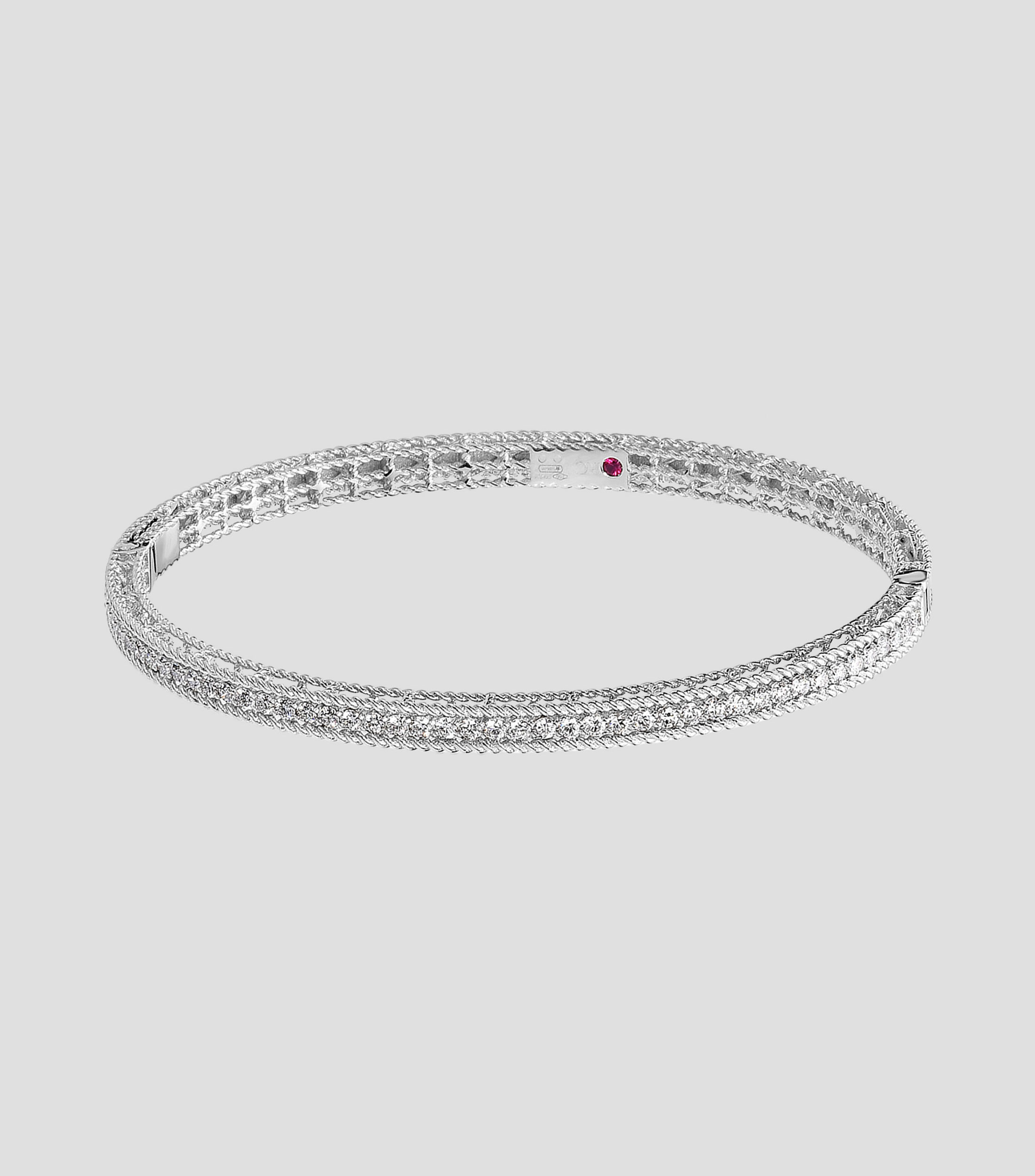 Brazalete en oro blanco de 18 kilates Symphony Princess Mujer