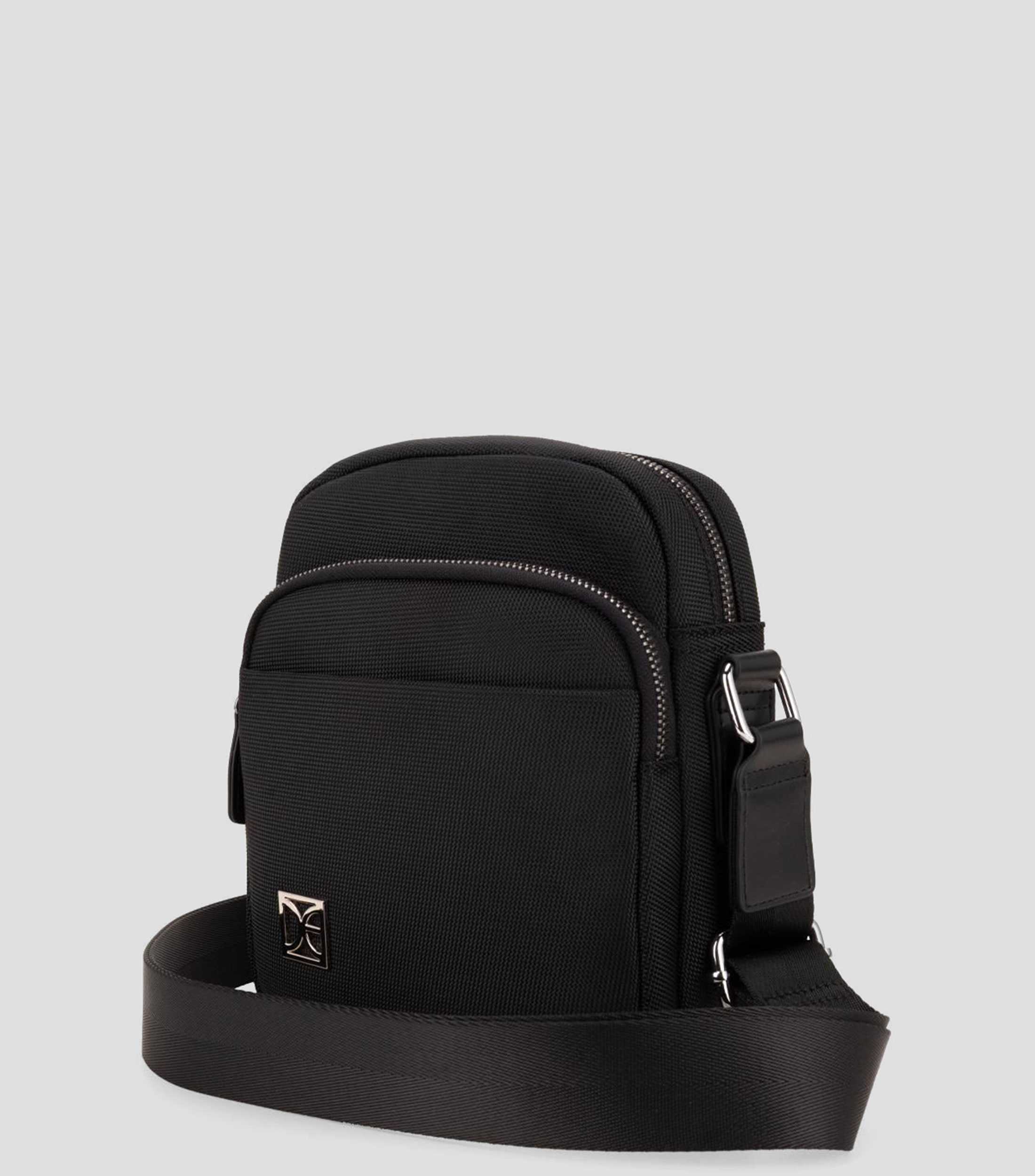 Bolso messenger negro Sylani liso Hombre