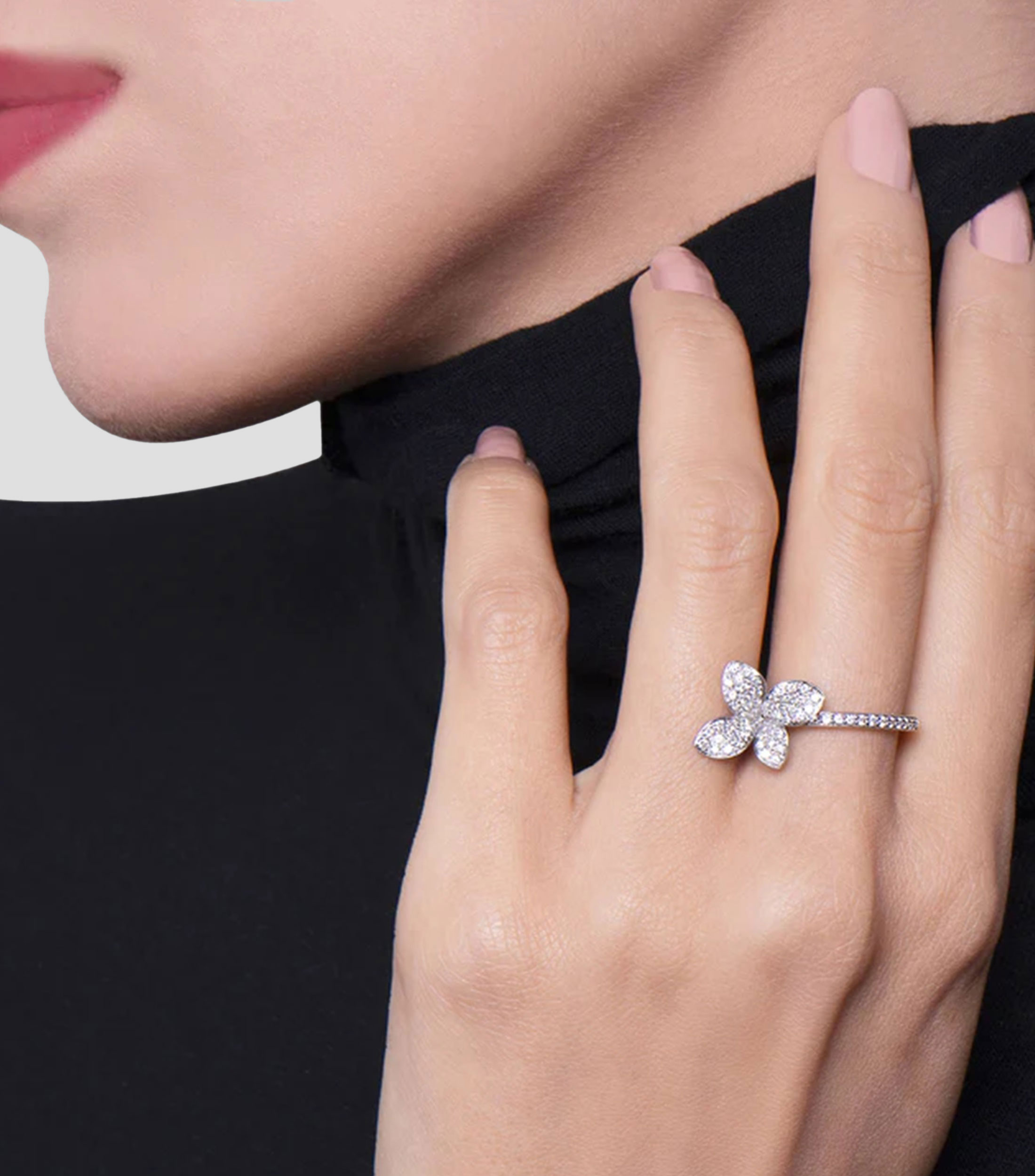 Anillo en Oro 18 kilates Petit Garden con Diamantes Mujer