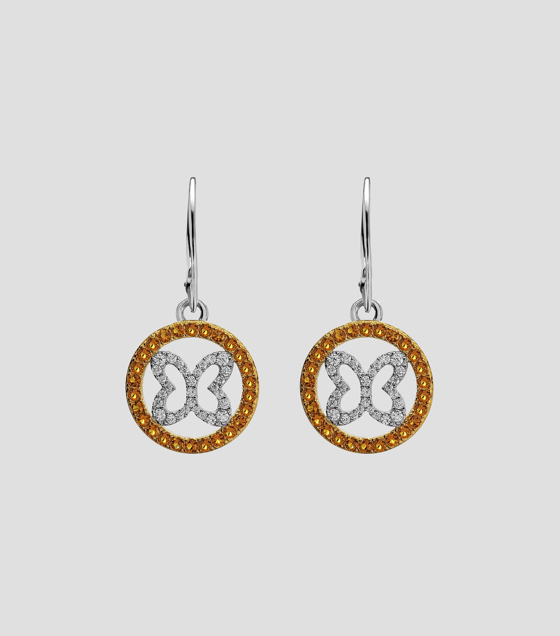 Aretes en Plata .925 Especial PH Mariposa con Circonias Mujer
