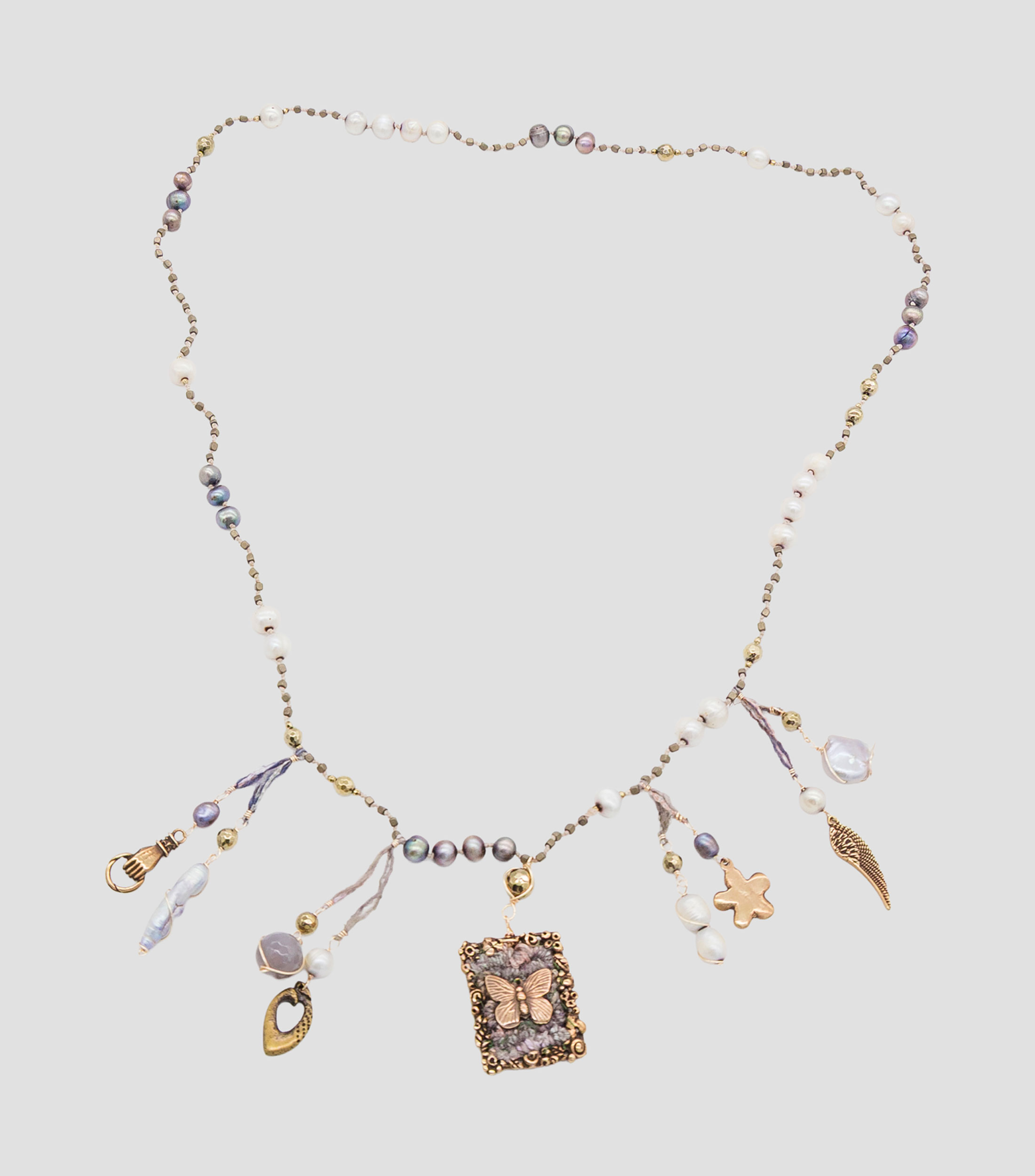 Collar con colgantes Mujer