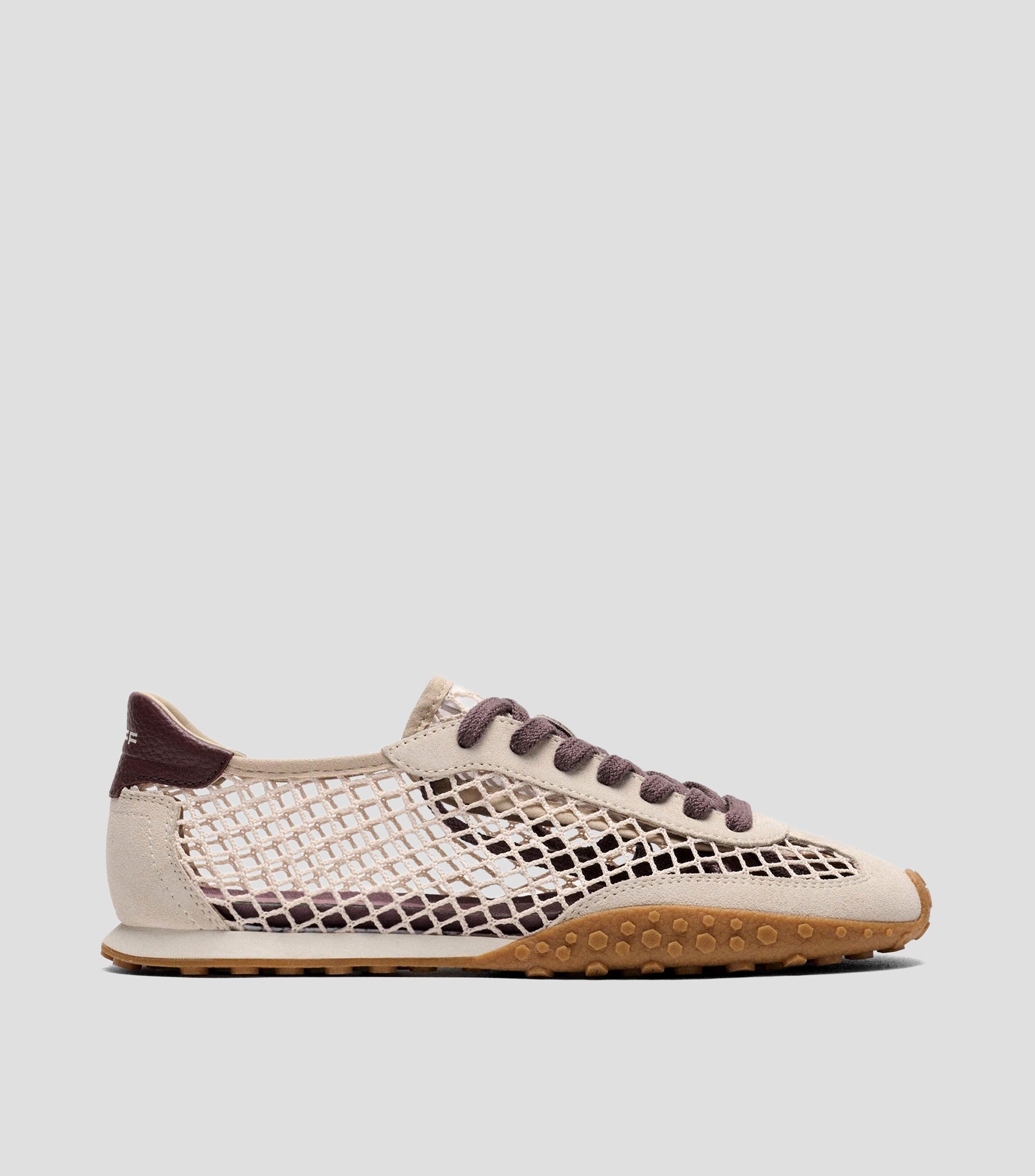 Tenis casuales Bridge Fishnet en piel Blancos Mujer