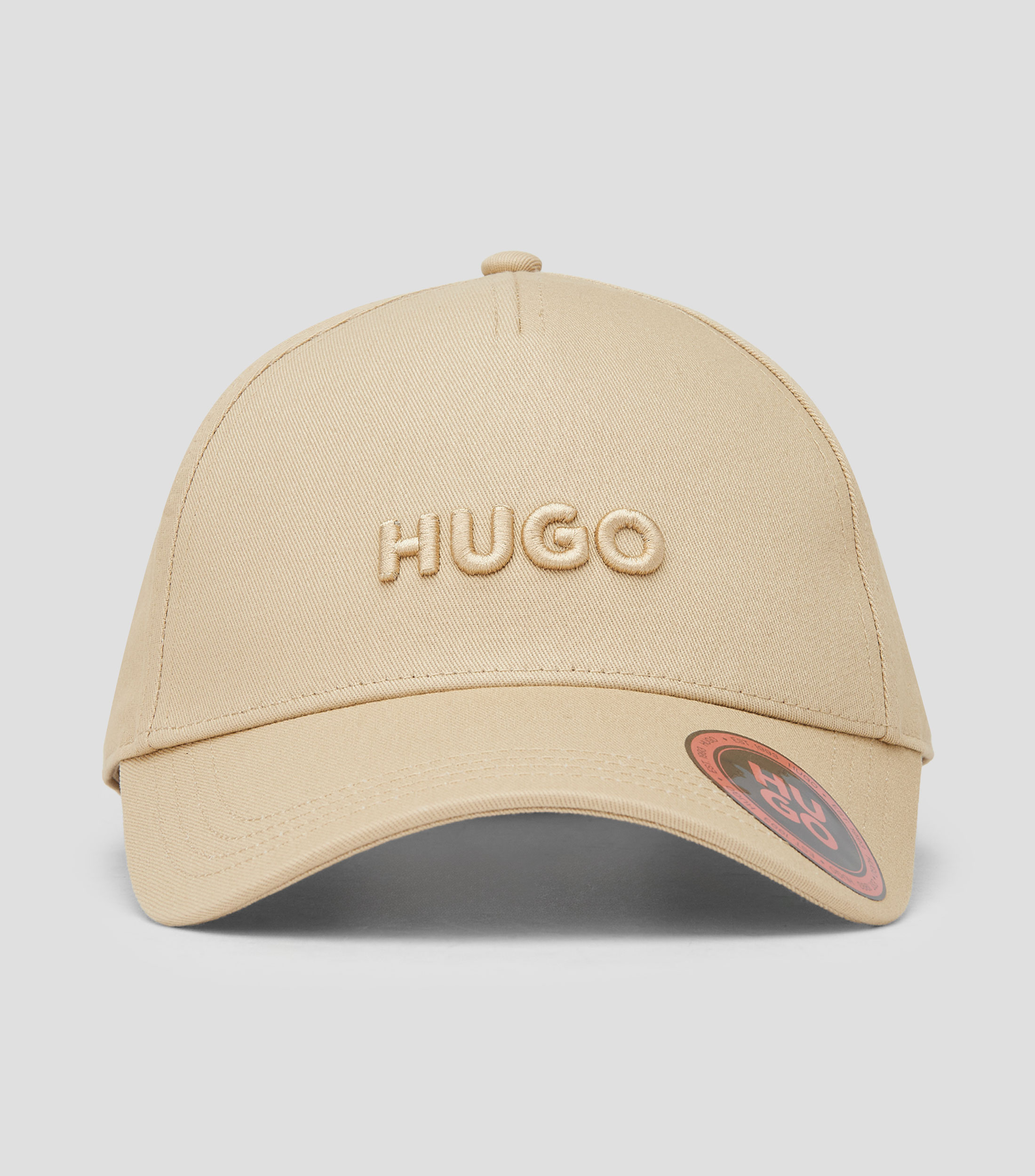 Gorra de sarga de algodón con logo Hombre