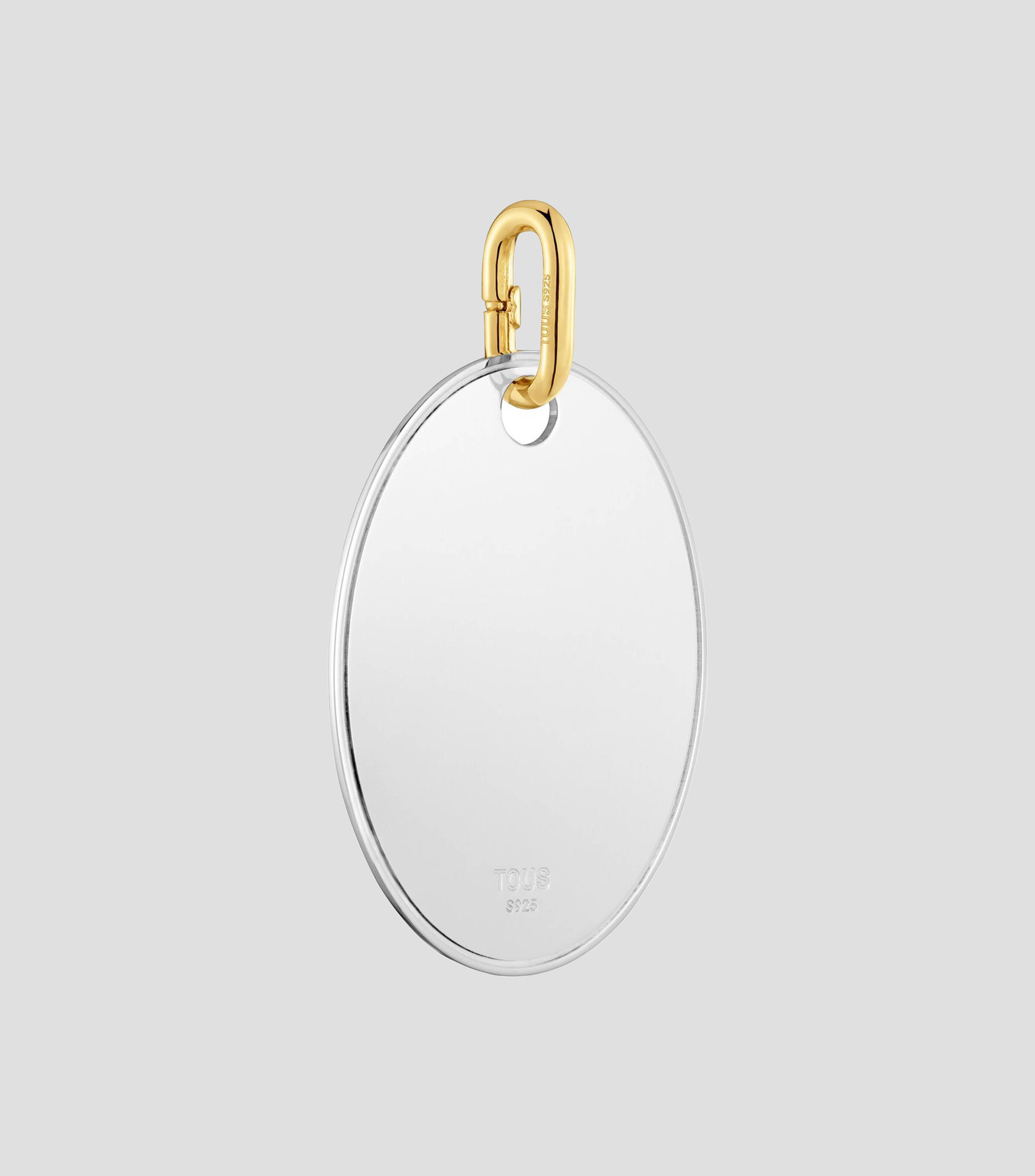 Dije redondo en Plata Unlock Mujer