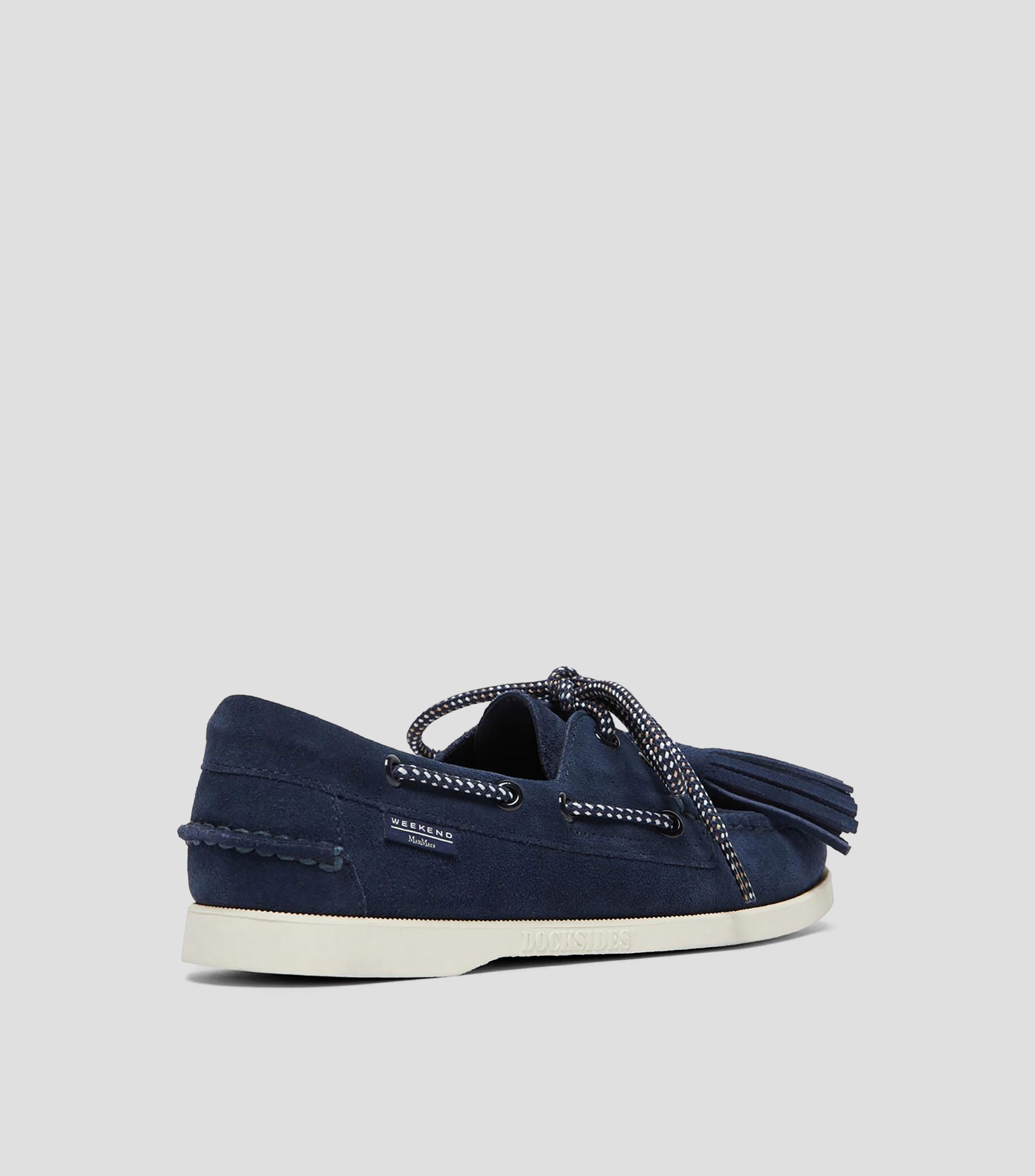 Mocasines en piel con cordón Mujer
