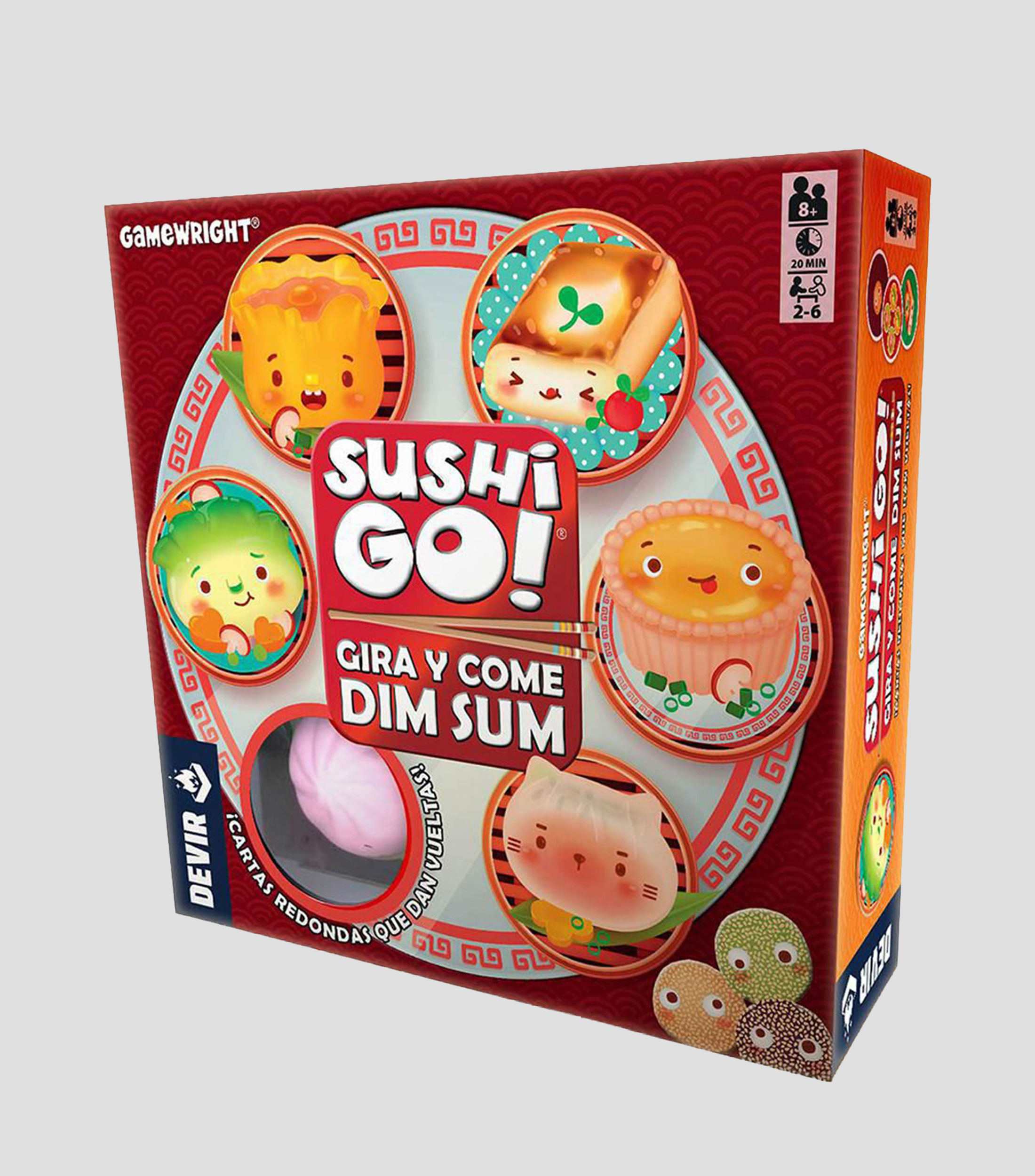 Juego de Mesa Sushi Go Gira y Come Dim Sum
