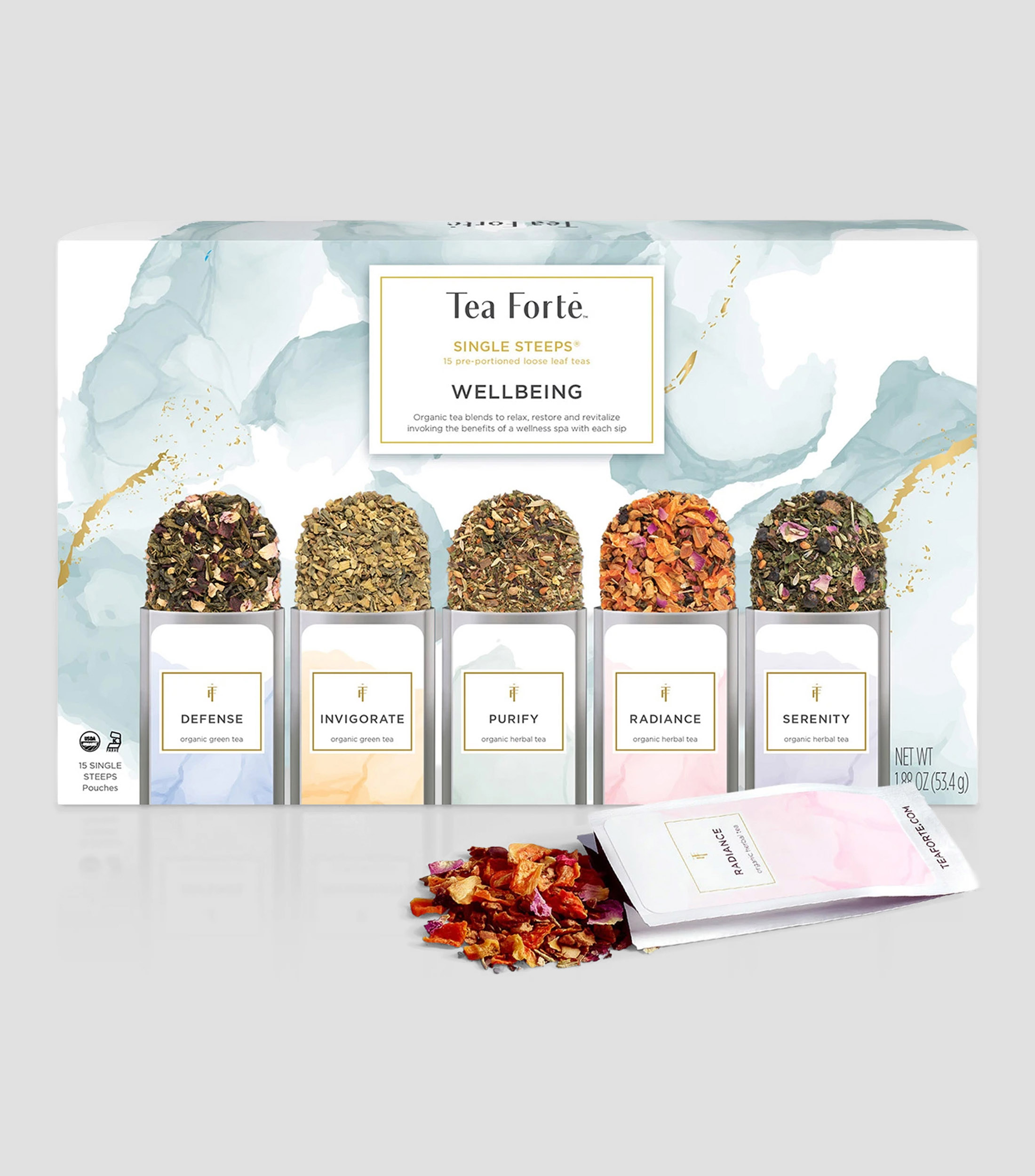 Infusiones de te Wellbeing Single Steeps, 53.4 g