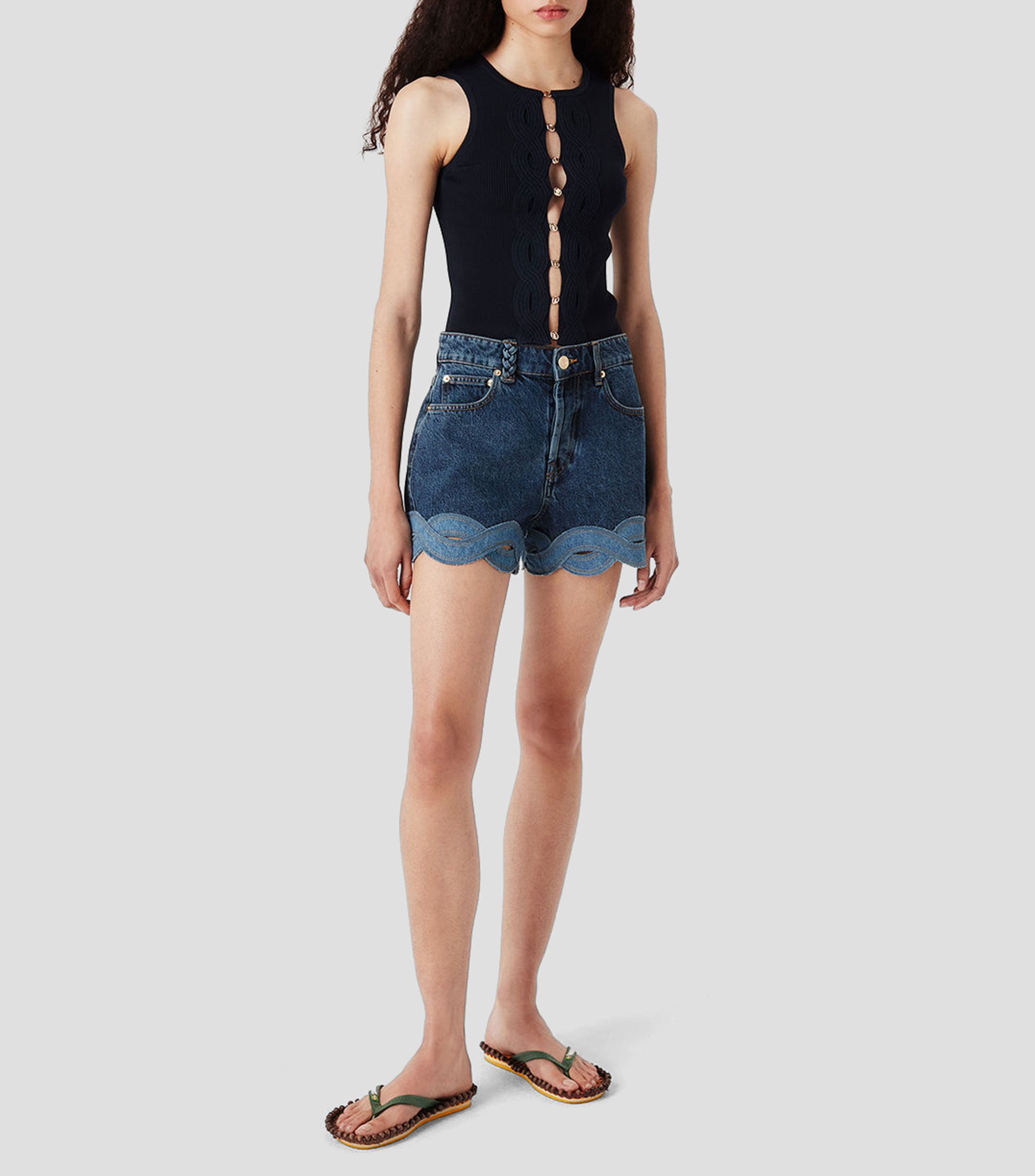 Short jaspeado Mujer