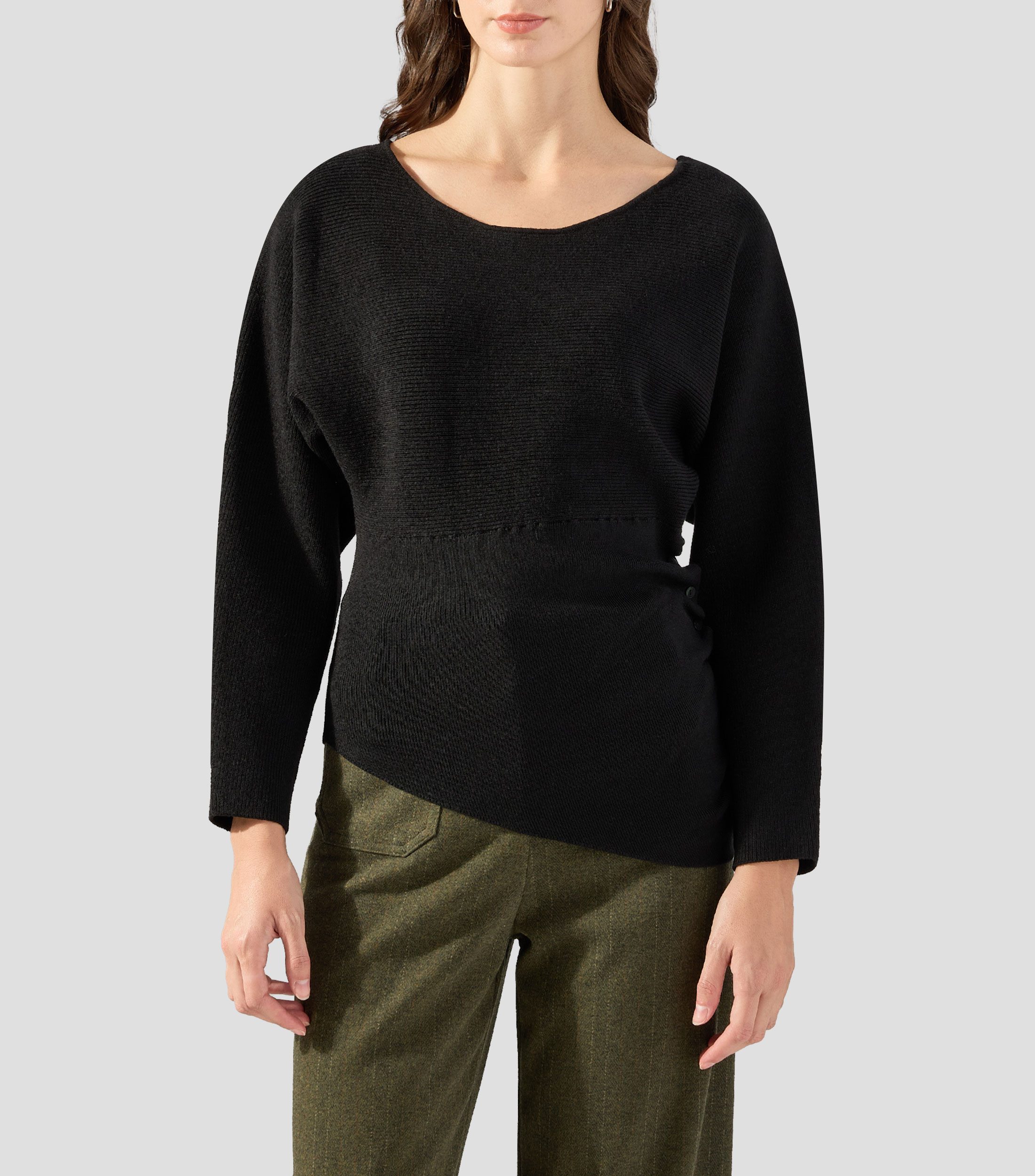Suéter cuello barco Mujer