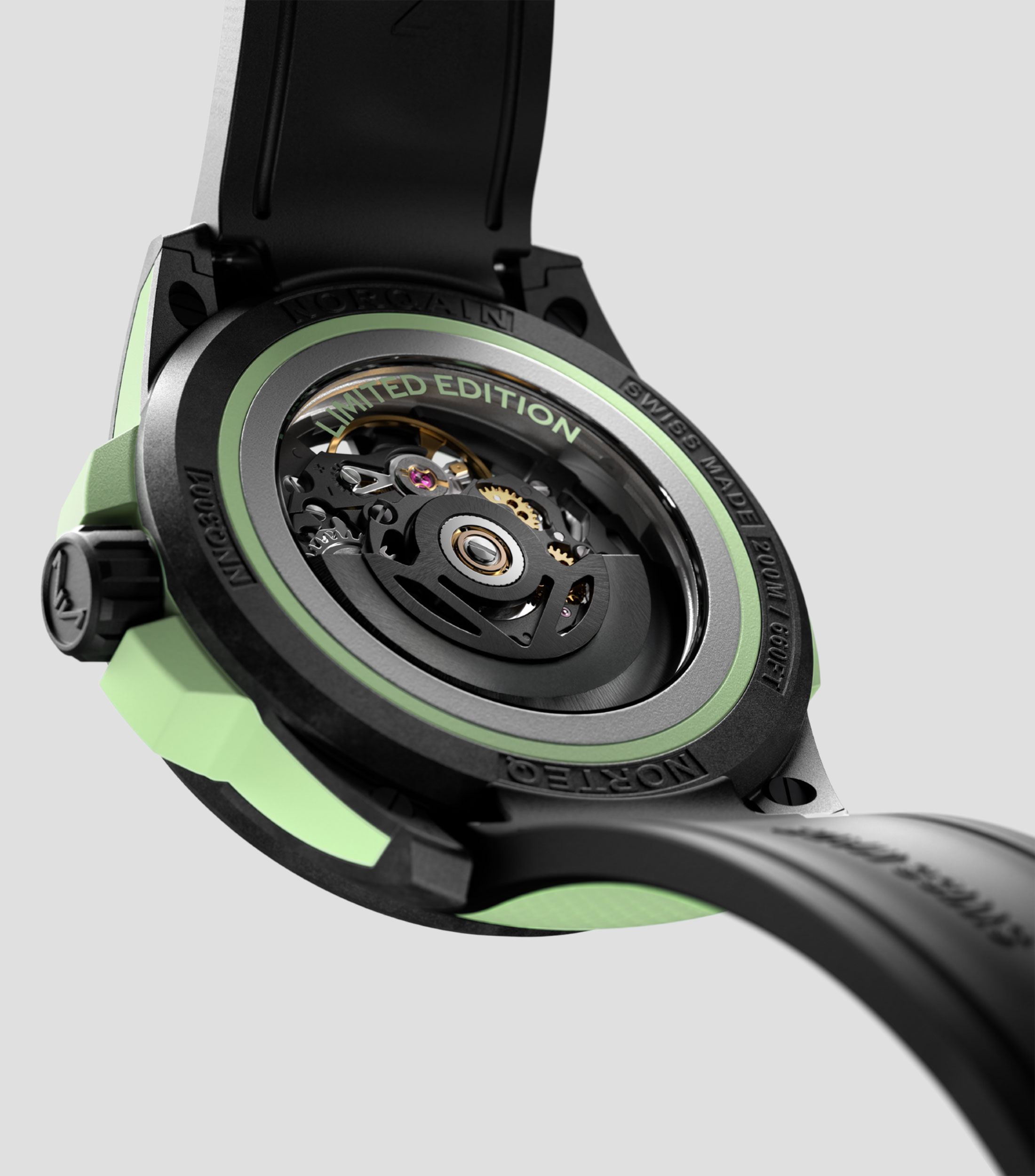 Reloj Unisex Wild One Deportivo Negro, Menta