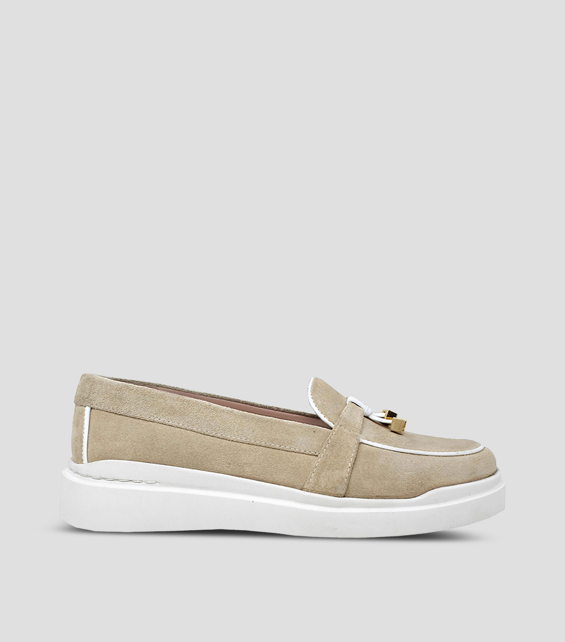 Mocasines Portofino con plataforma en piel liso Mujer