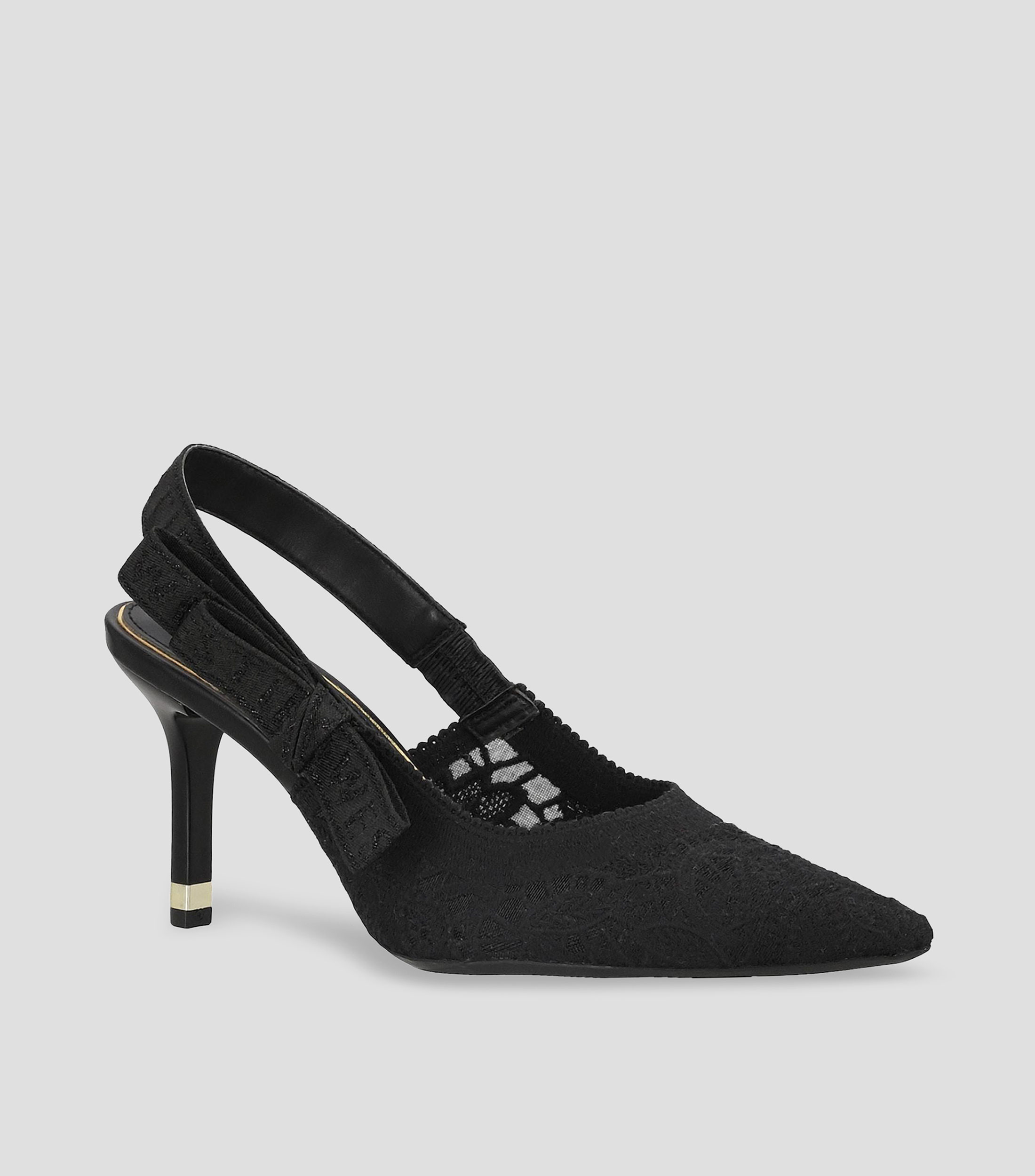 Zapatillas Slingback de tacón alto de aguja Mujer