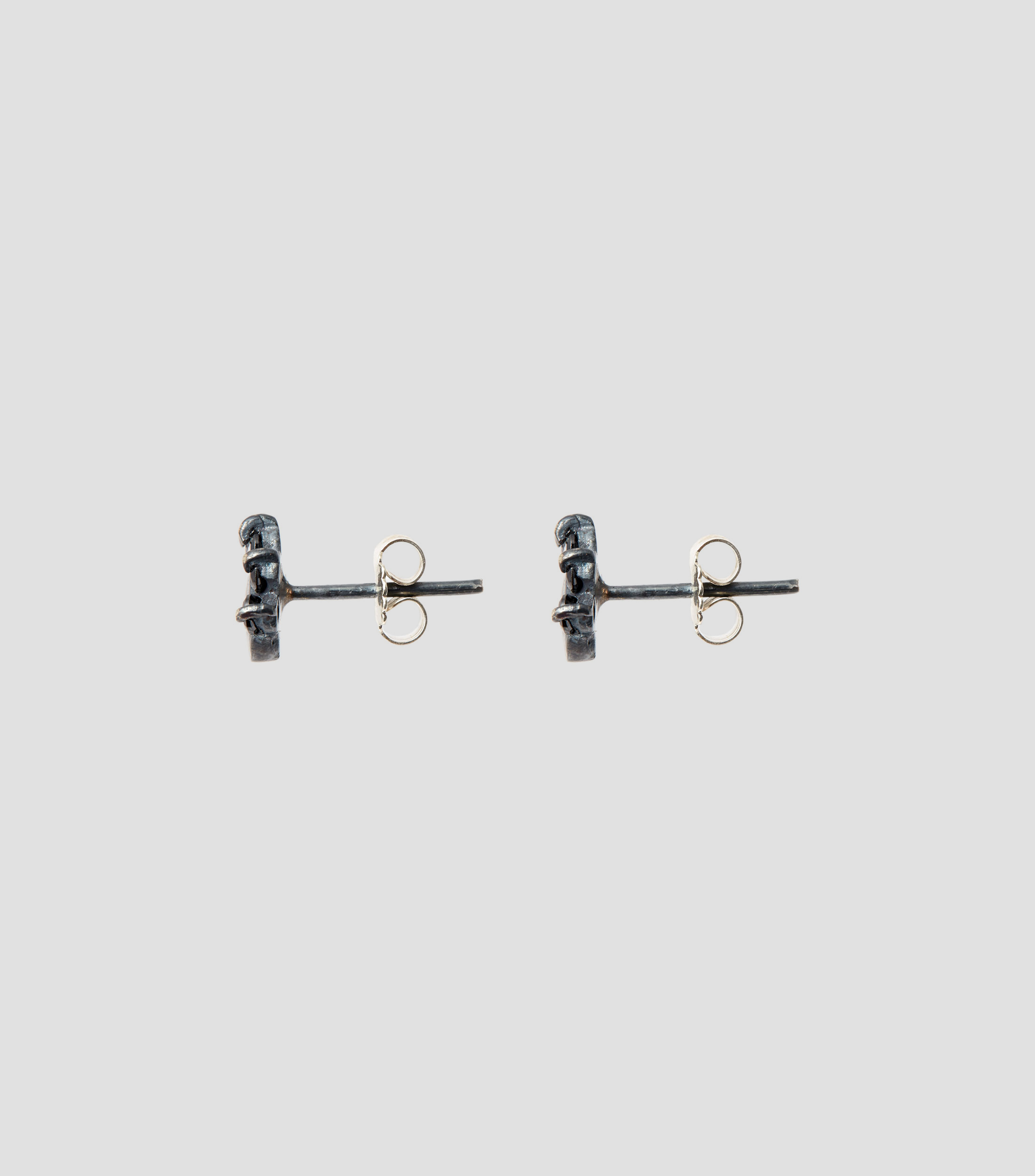Aretes en plata Huella de Perro Unisex