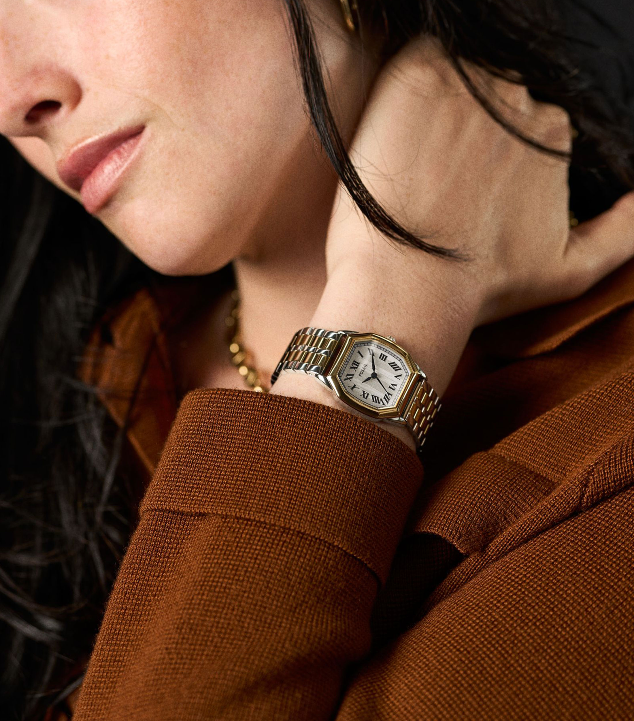 Reloj para Mujer Harlow Casual, Dorado, Blanco