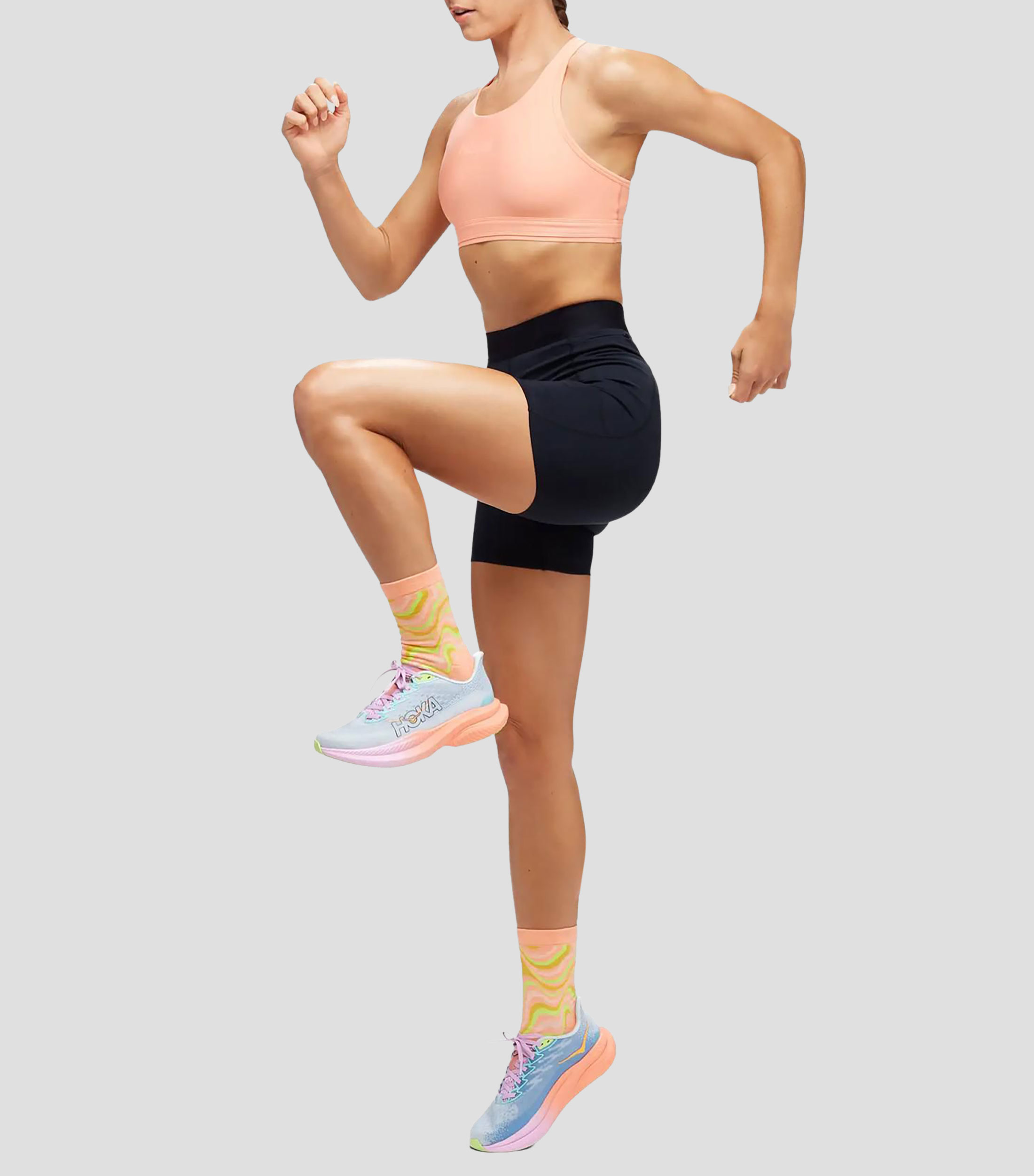 Short para correr Novafly 6 Knit liso Mujer