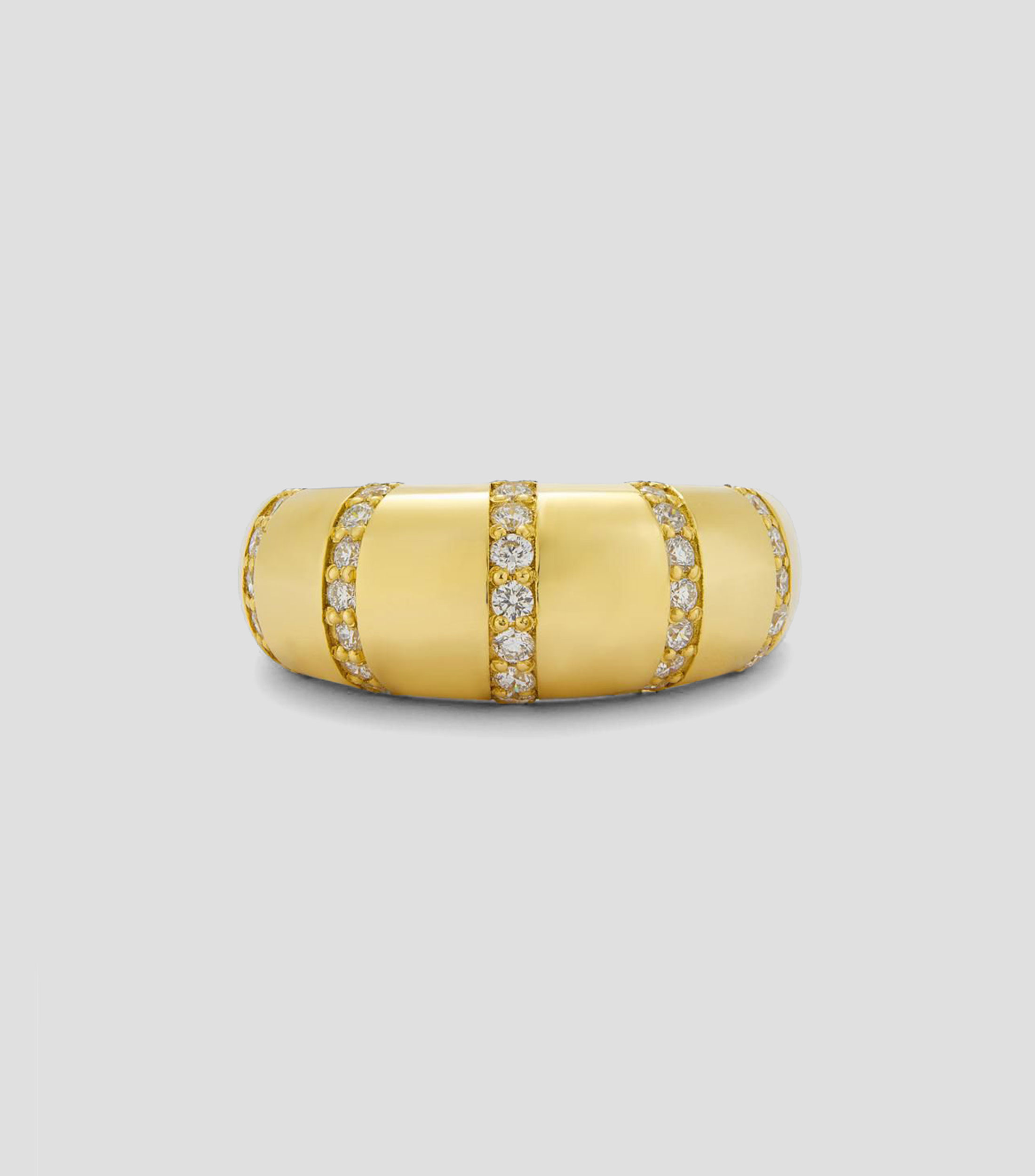 Anillo en oro amarillo de 18 kilates con diamante Mujer