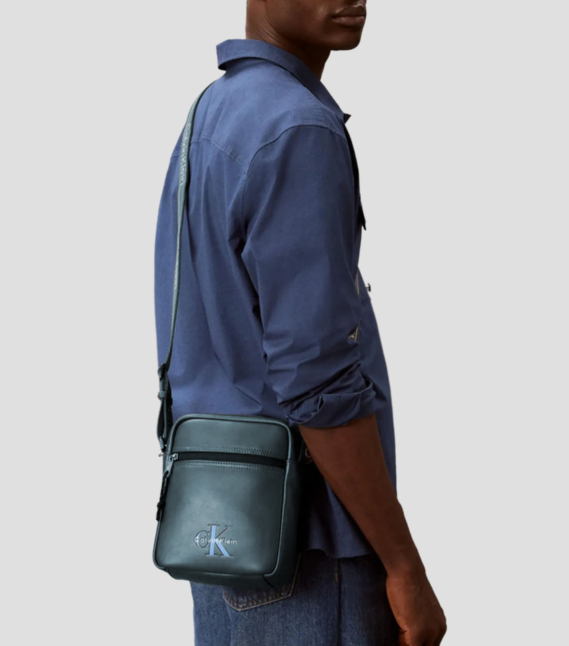 Bolso Crossbody liso Hombre