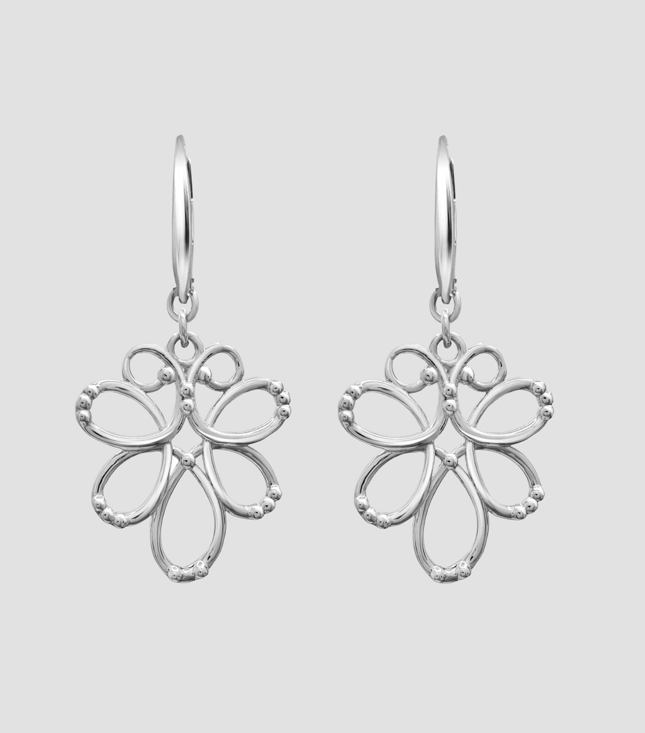 Aretes en plata .925 alargados modulo Mujer