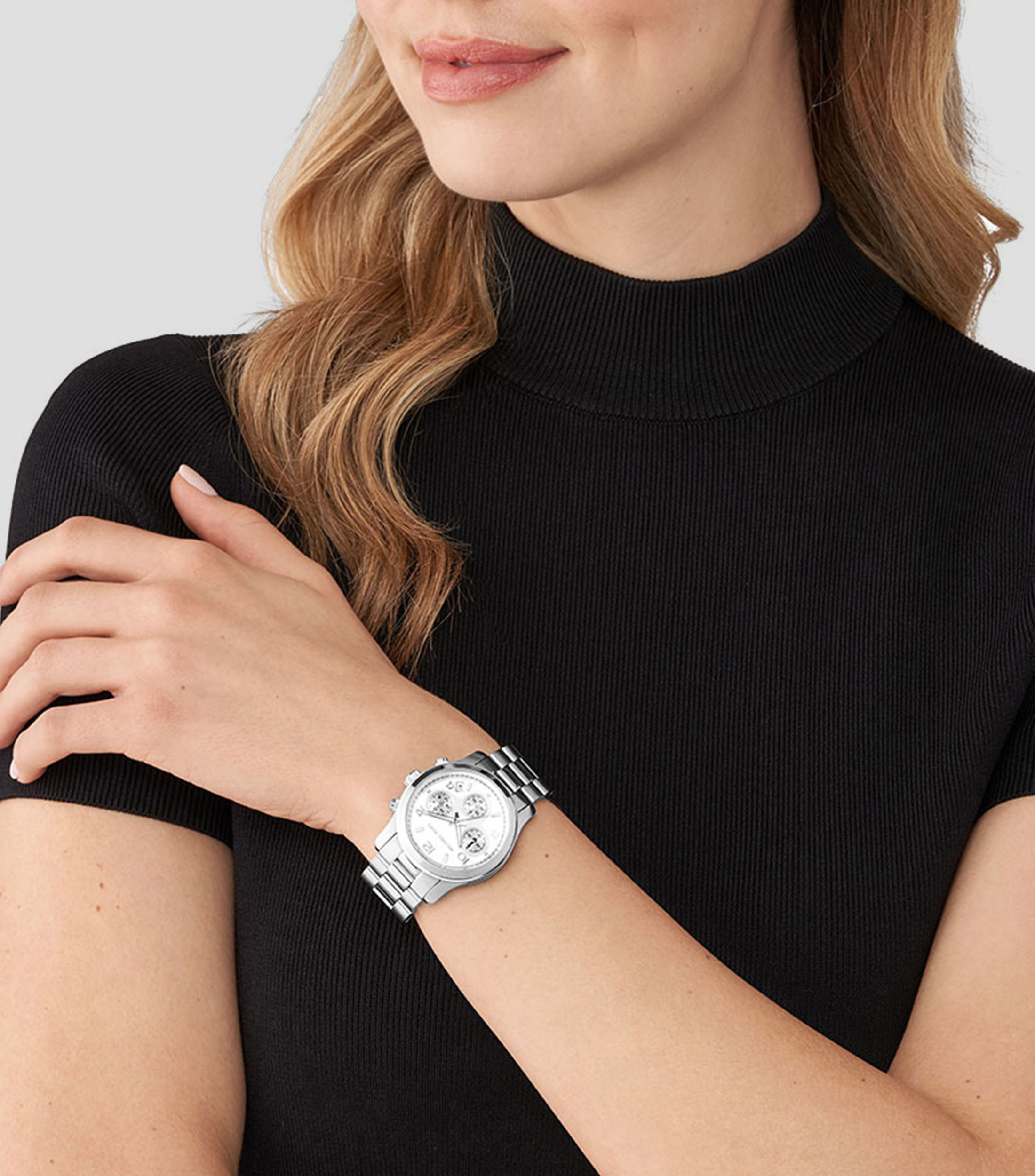 Reloj para Mujer Runway Casual Plateado