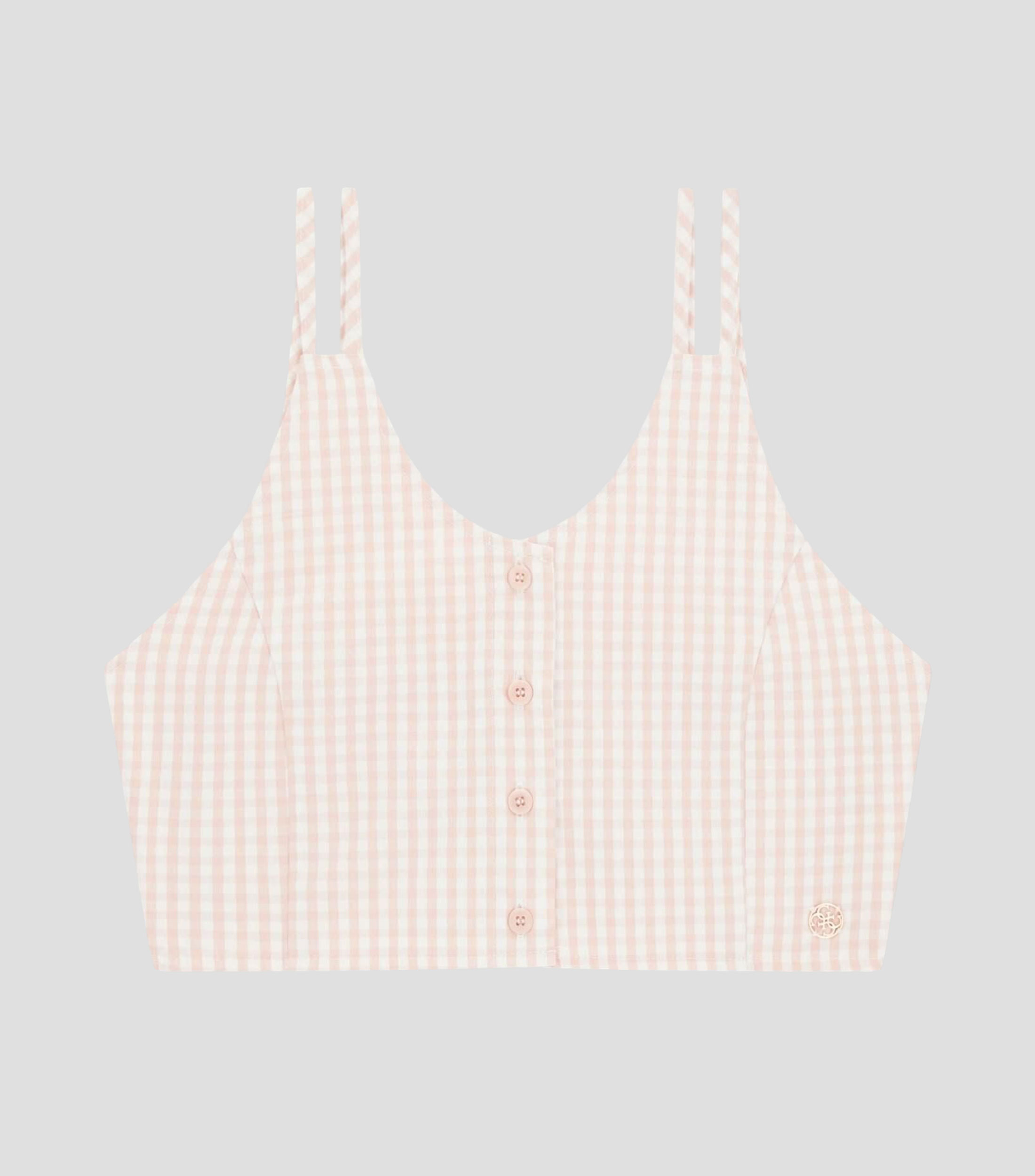 Blusa a cuadros sin mangas Niña