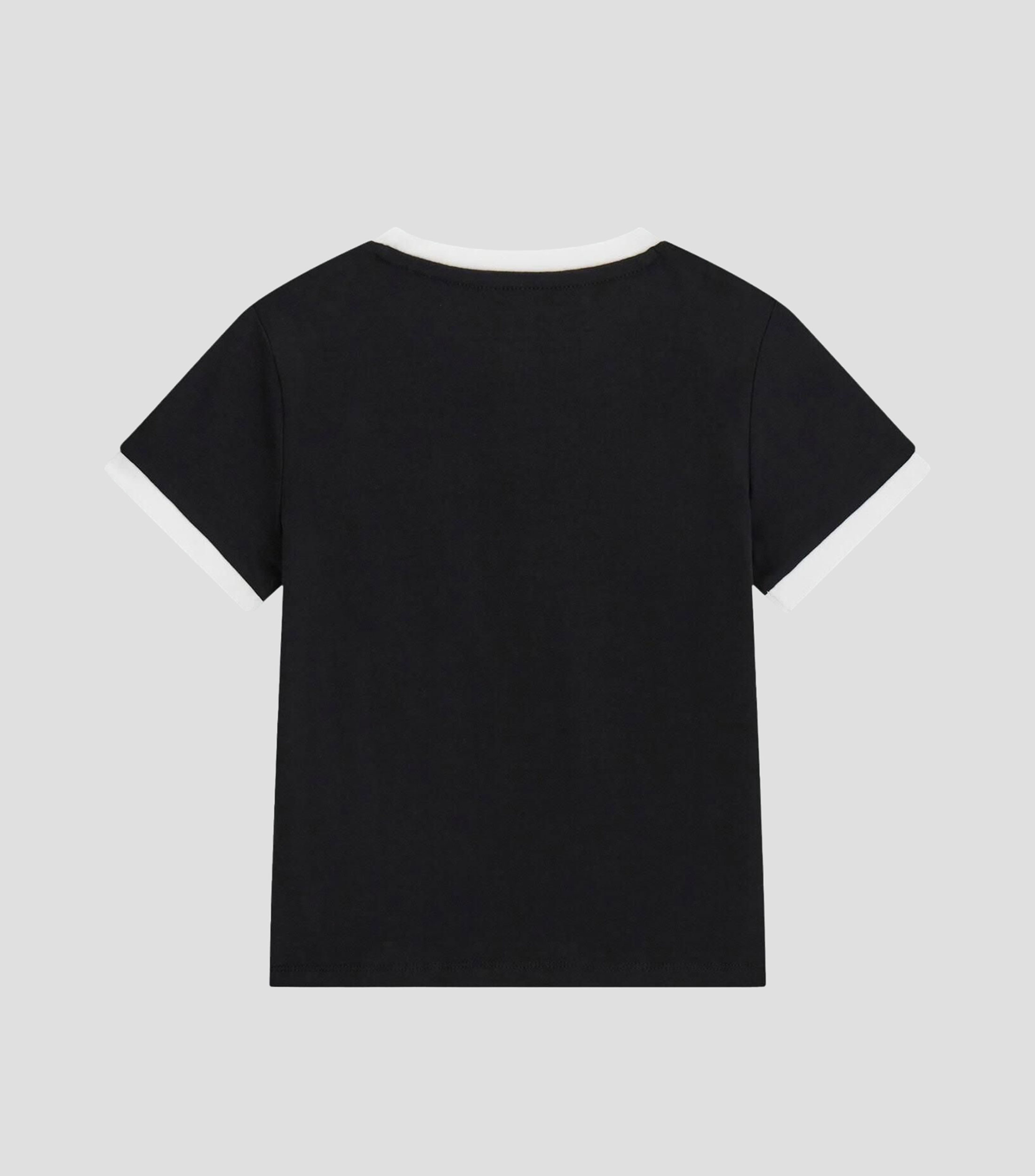 Playera cuello redondo manga corta estampada Niña
