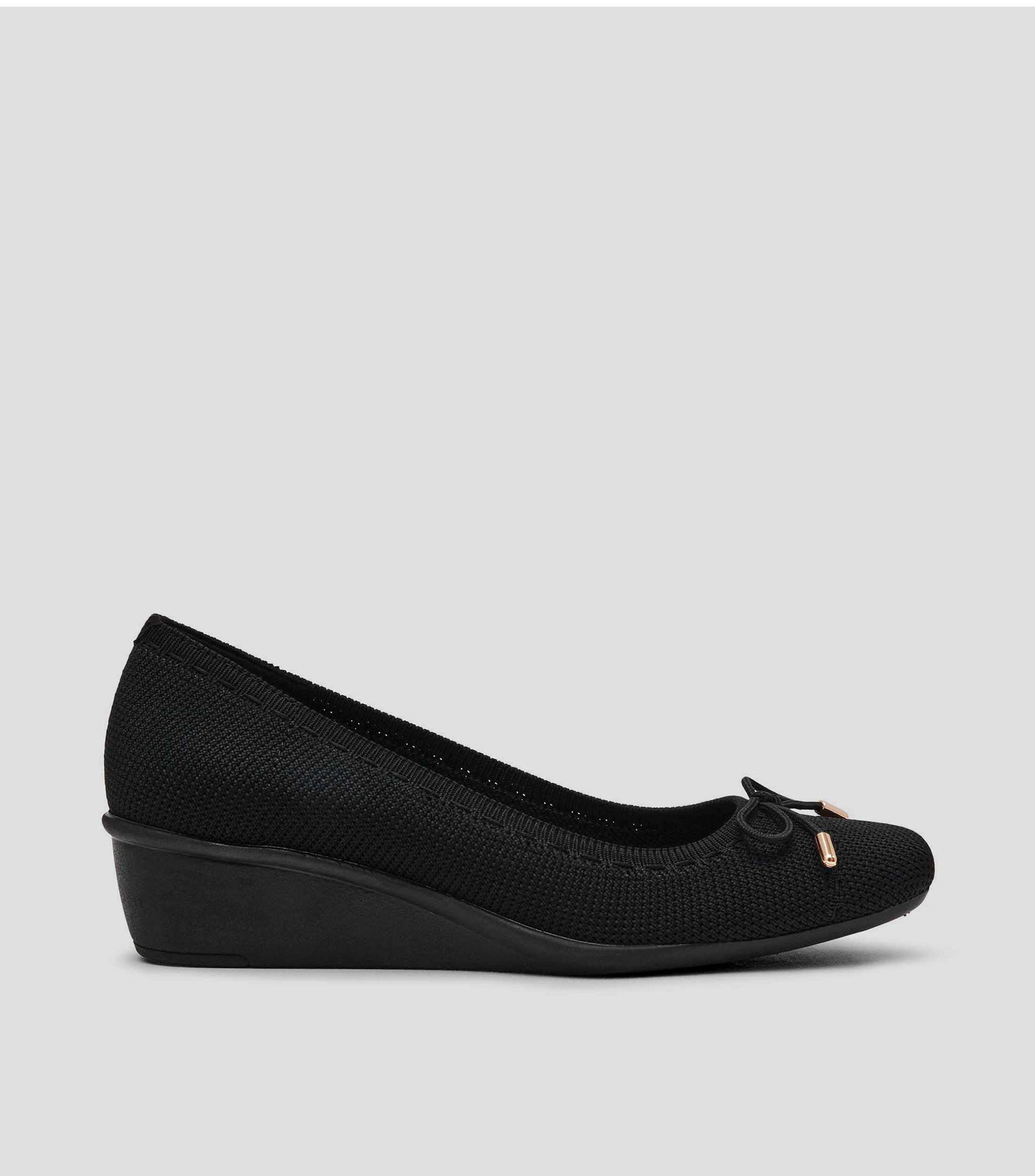 Zapatos casuales con tacón cuña de 4.4 cm Mujer