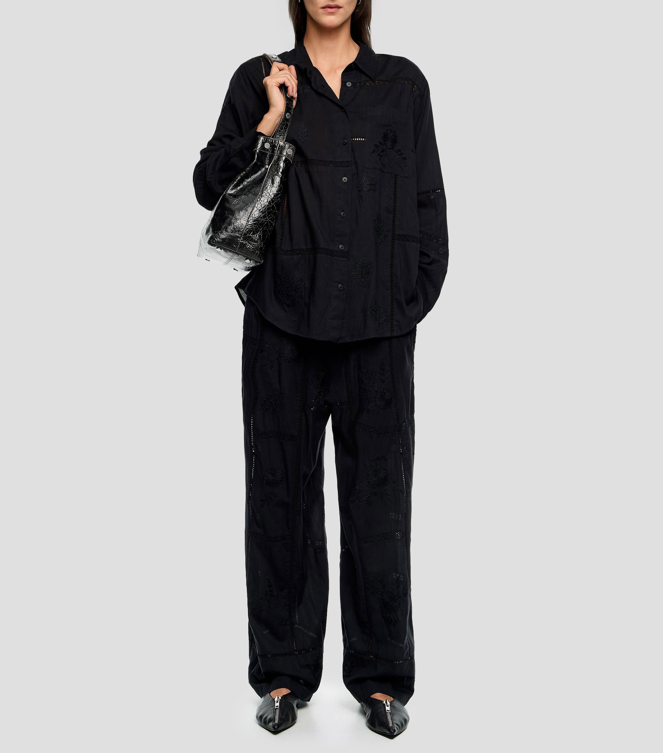 Pantalón jogger bordados Mujer