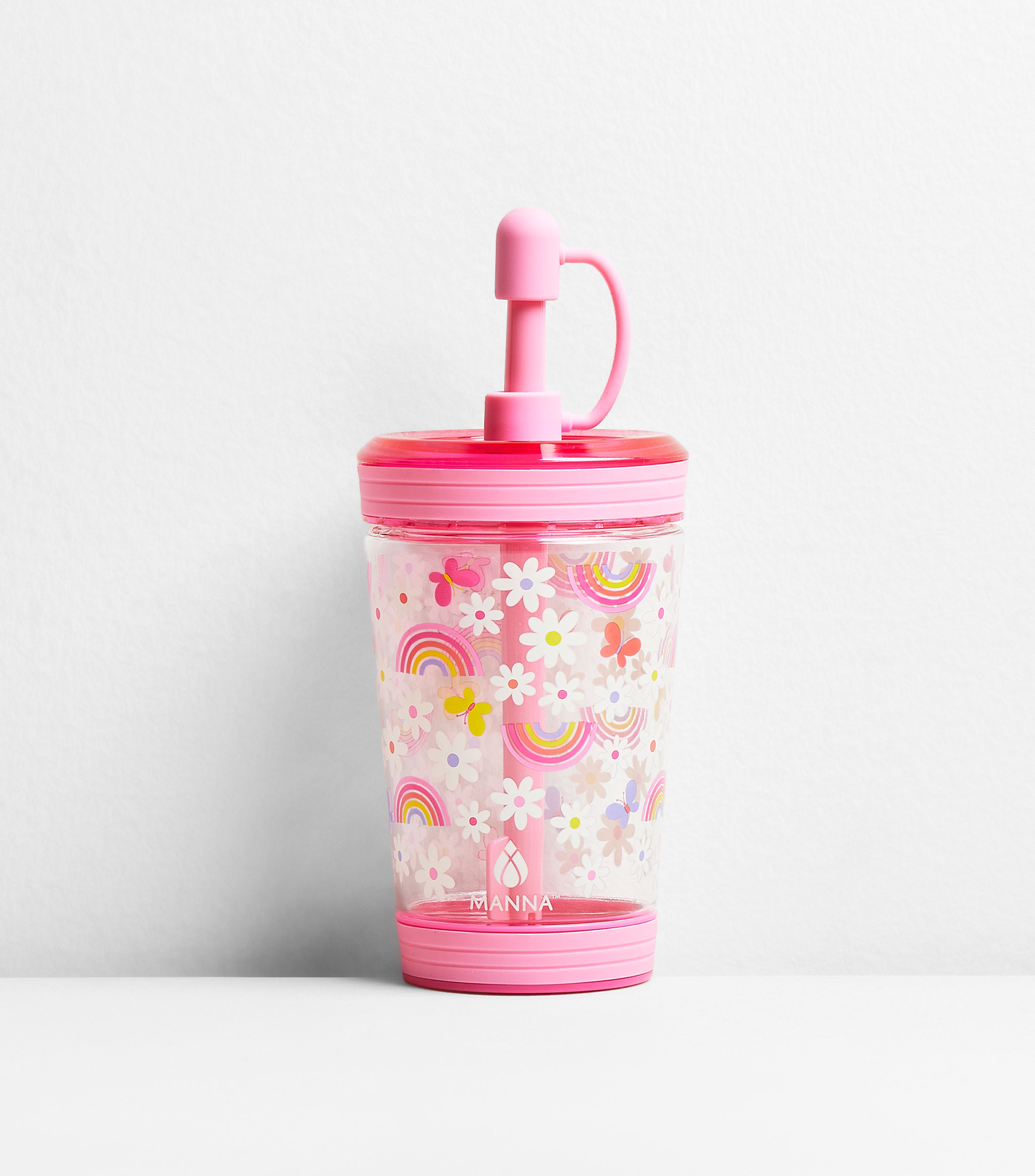 Vaso tumbler Arcoíris Mari con popote