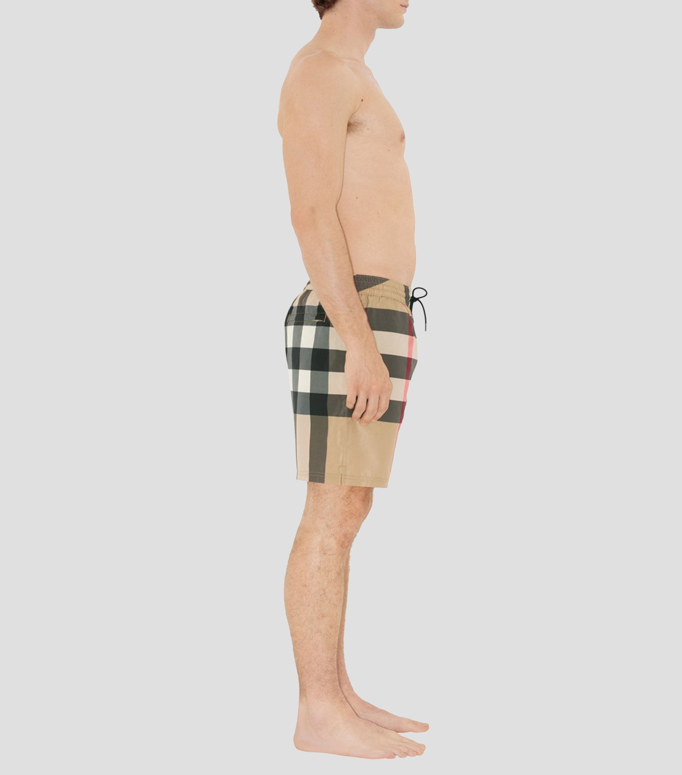 Traje de baño corto Check Hombre