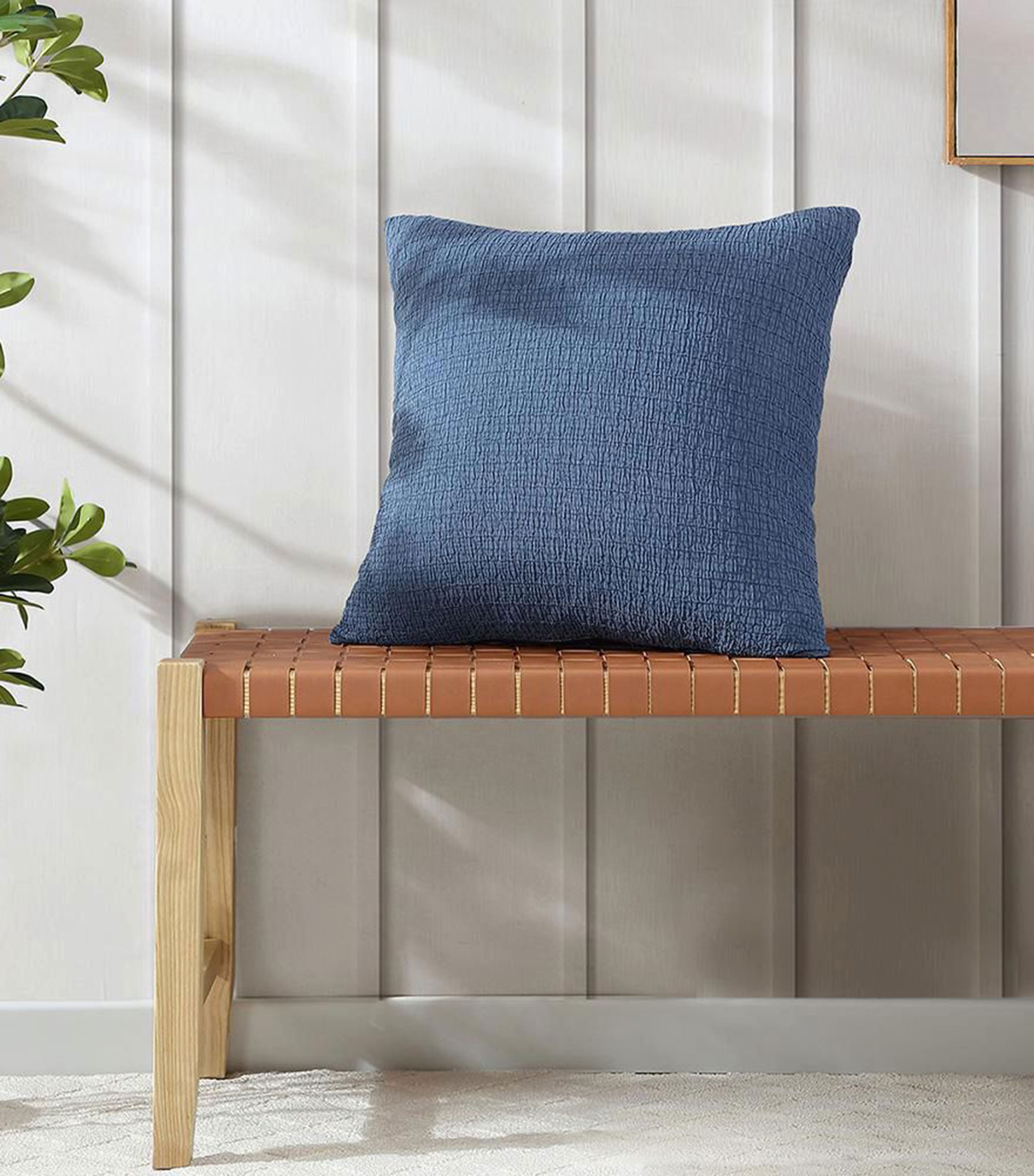 Cojín Decorativo Weave Texture Azul