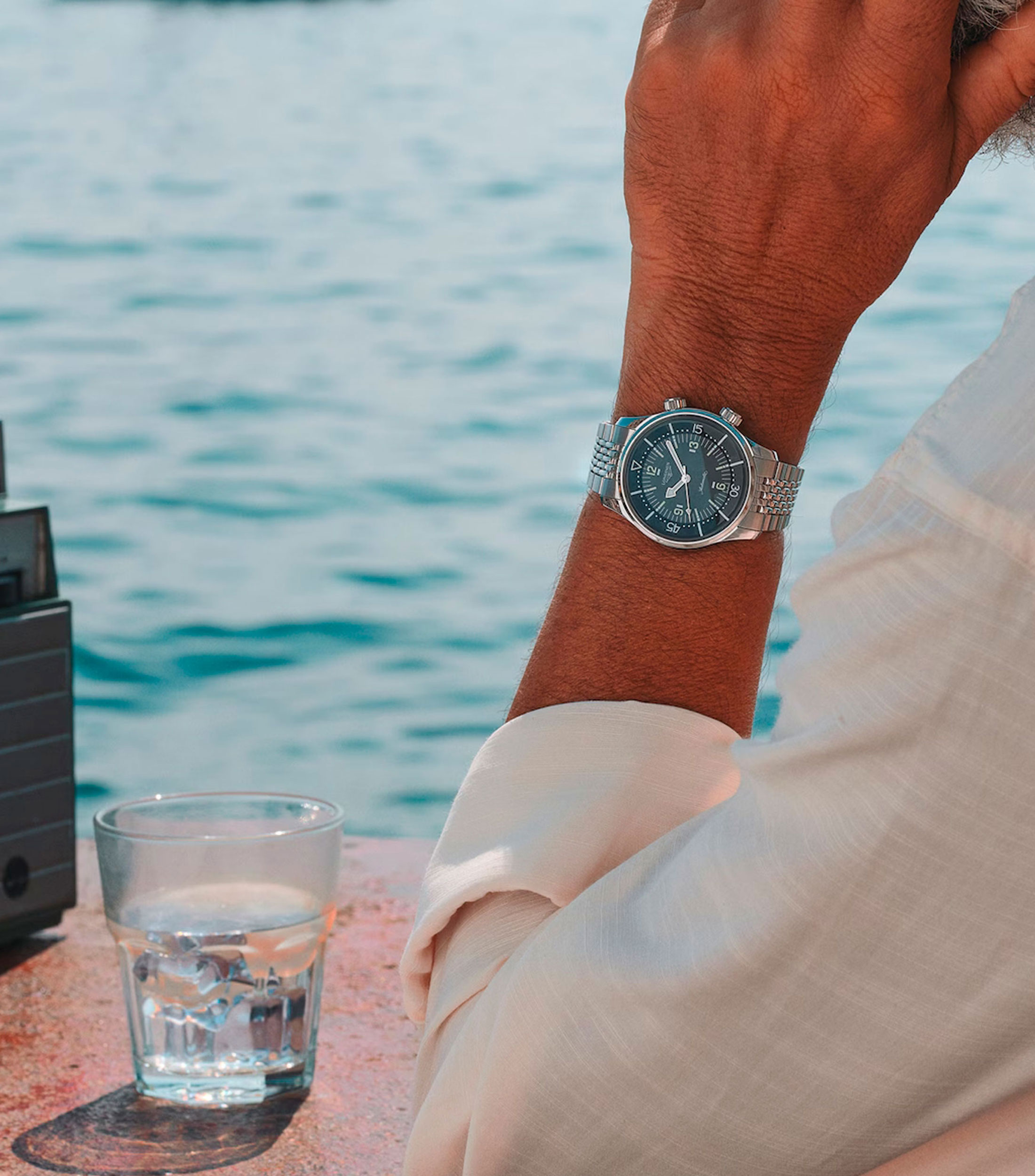 Reloj Unisex Legend Diver de vestir plateado