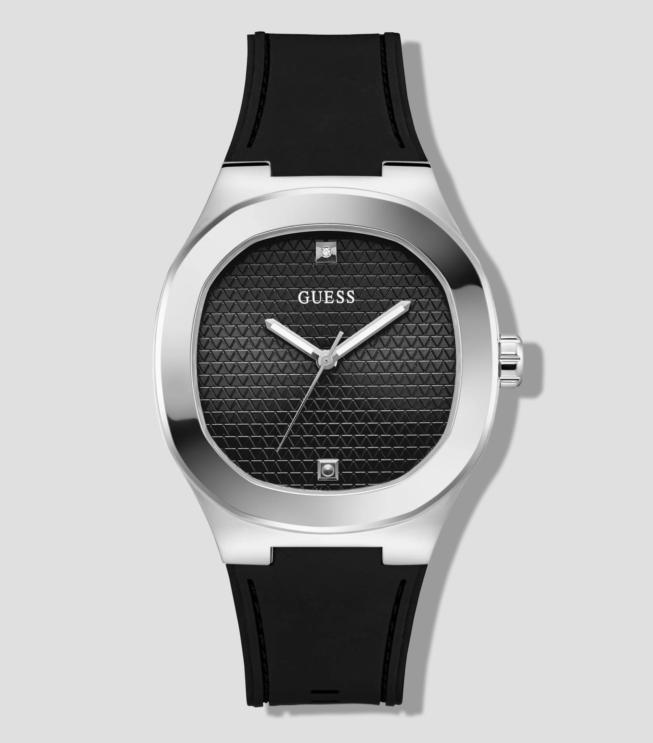 Reloj para Hombre Headline casual plateado/negro