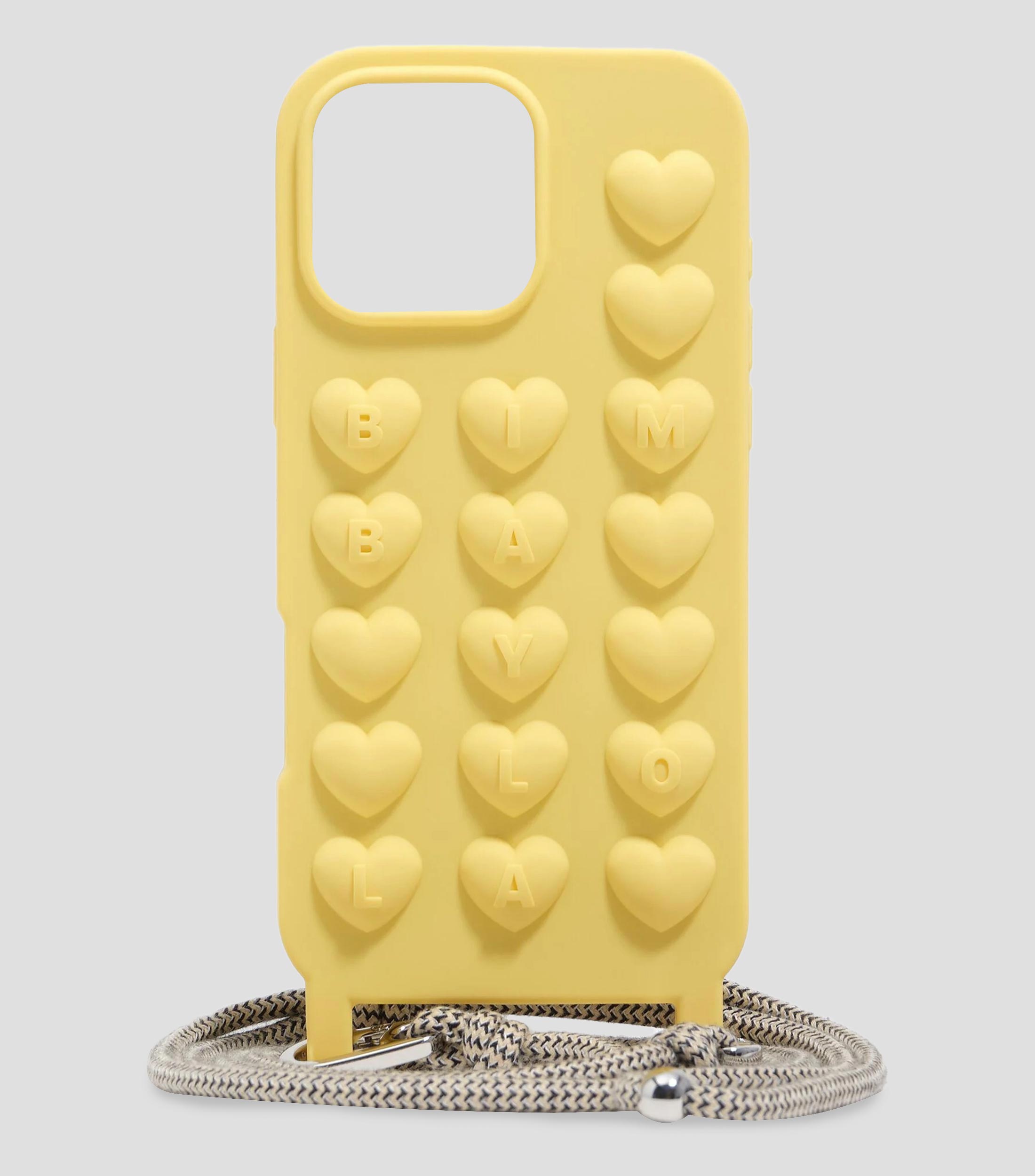 Funda de silicona con cuerda para para iPhone 16 Pro Max