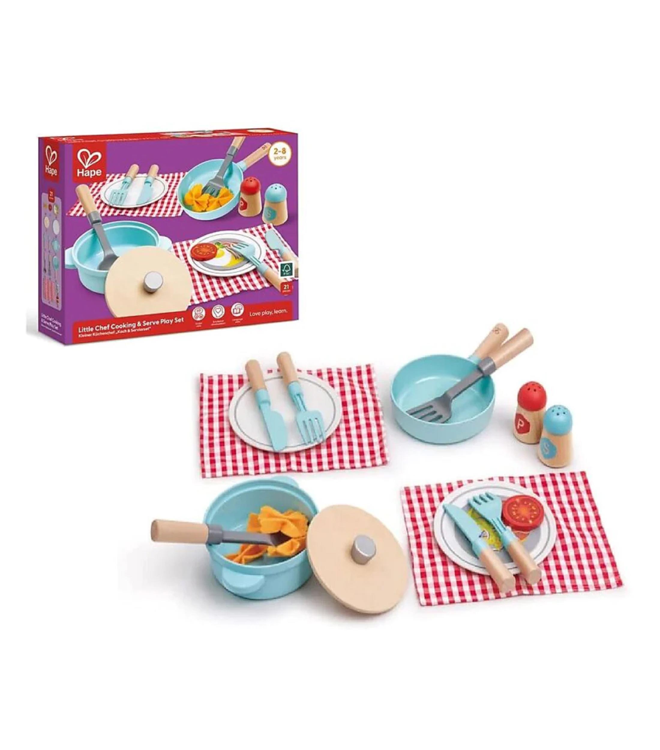 Playset Juego de Cocina y sirve para pequeños chefs