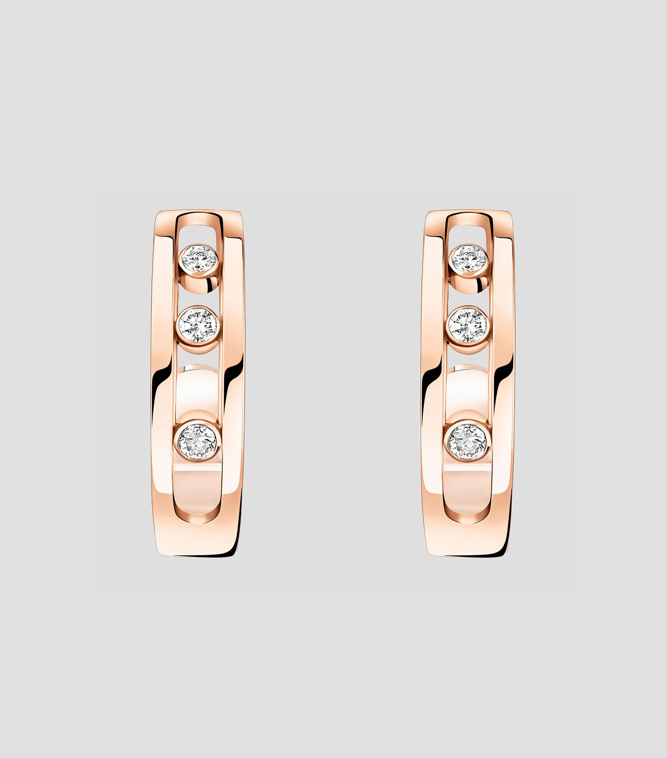 Aretes en oro rosa 18 Kts Mujer