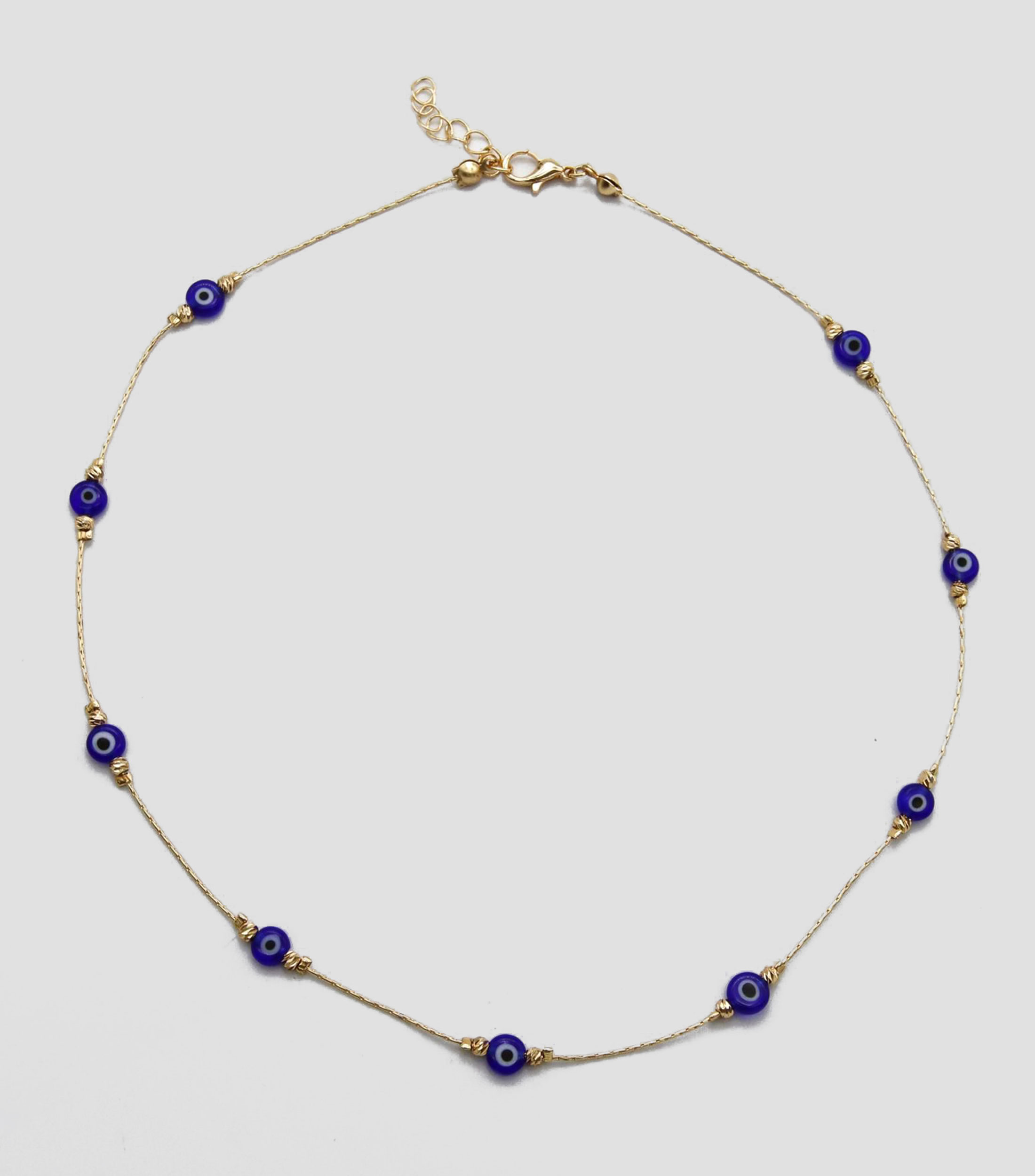 Collar con ojos turcos azules Mujer
