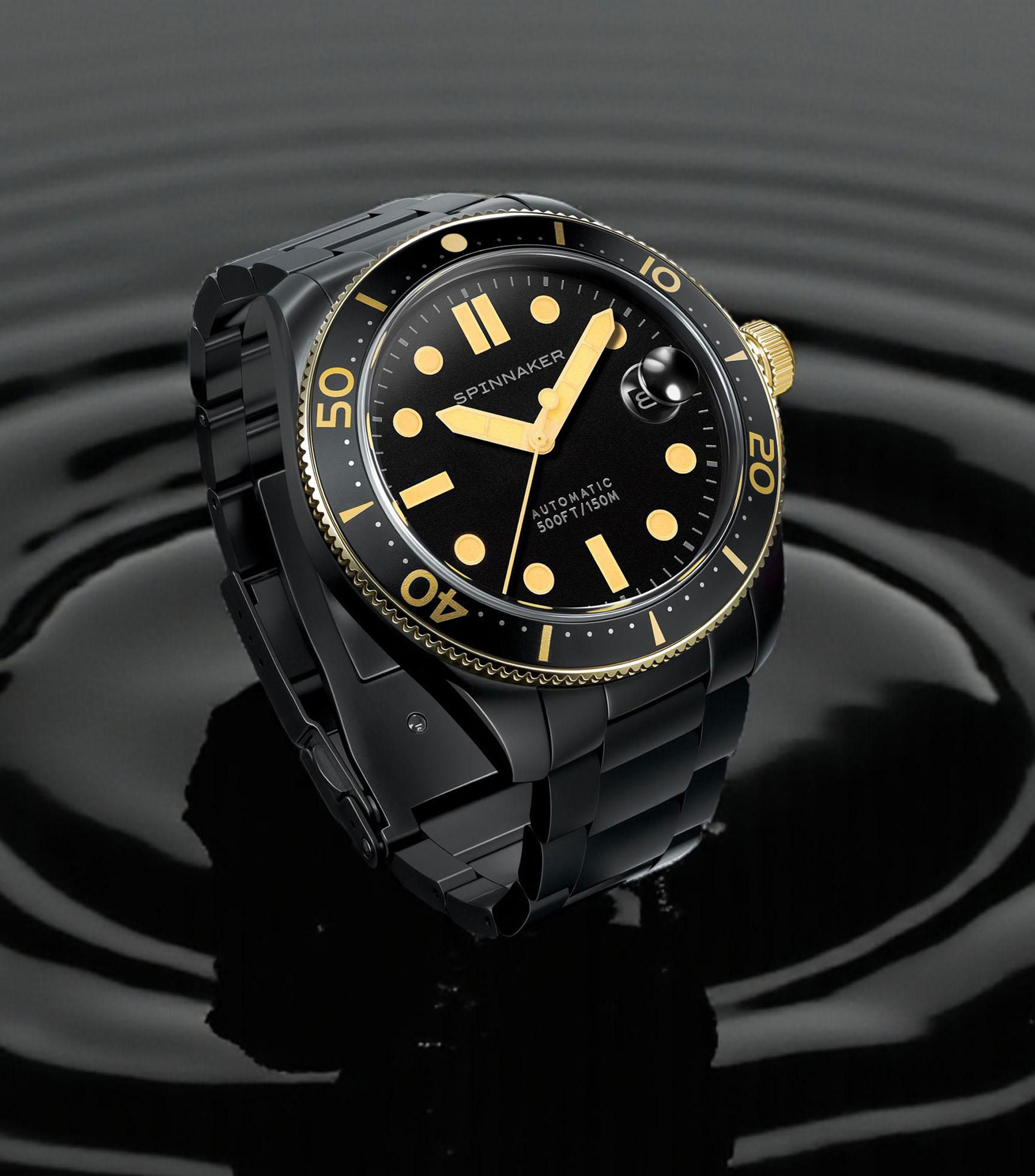 Reloj para Hombre Croft Mid-Size casual, Negro